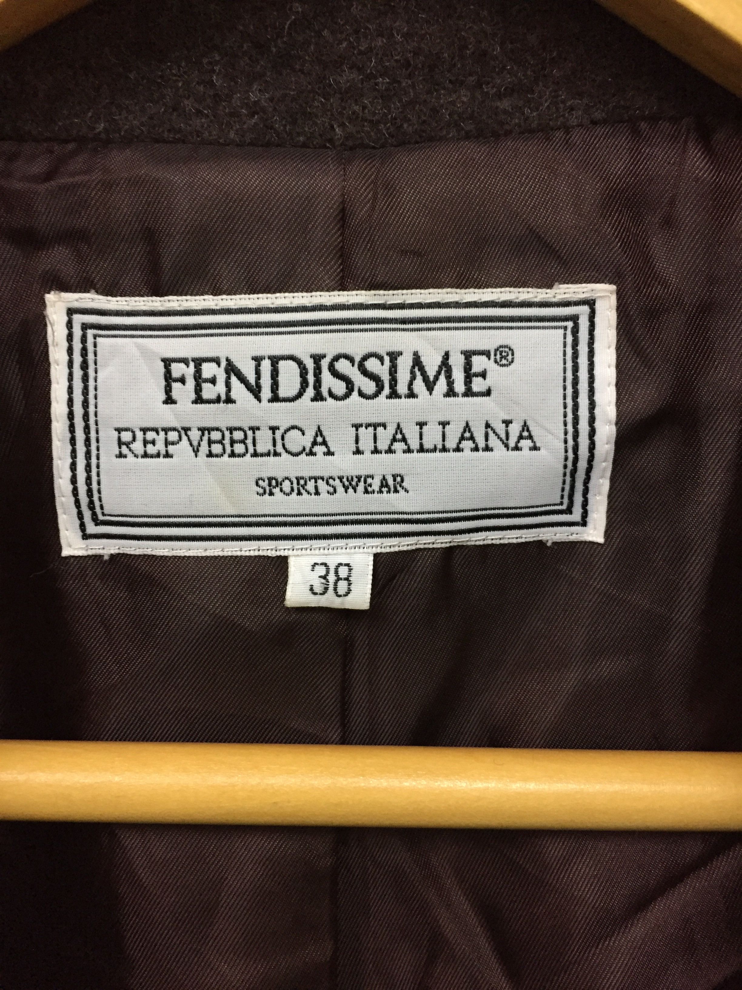 Fendi Fendissime by FENDI Asymmetrical Wool jacket luxury Size L / US 10 / IT 46 - 8 Thumbnail