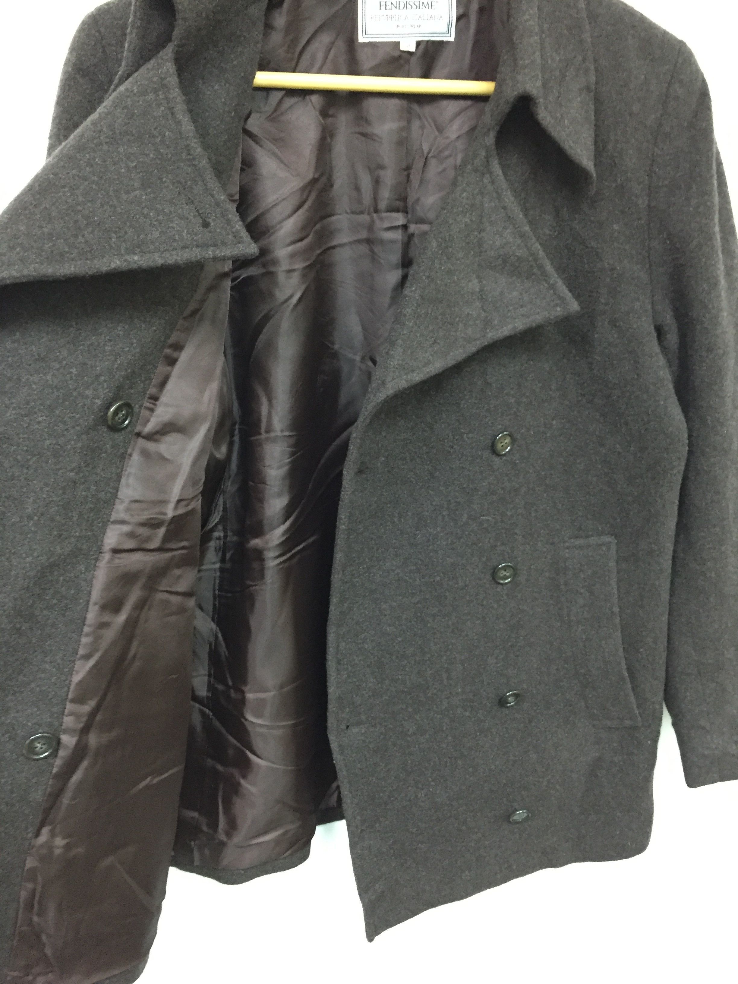 Fendi Fendissime by FENDI Asymmetrical Wool jacket luxury Size L / US 10 / IT 46 - 6 Thumbnail