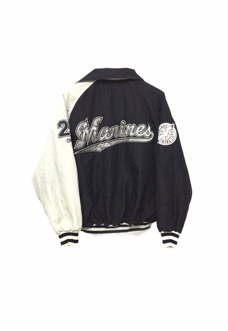 image of Vintage Japan Baseball League Marines Chiba Lotte By Asics in Black, Men's (Size Large)