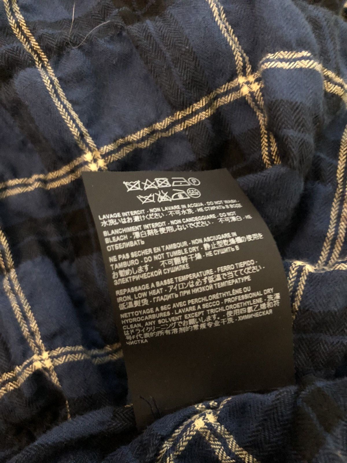 Saint Laurent Paris Saint Laurent Flannel Shirt Size US S / EU 44-46 / 1 - 4 Thumbnail
