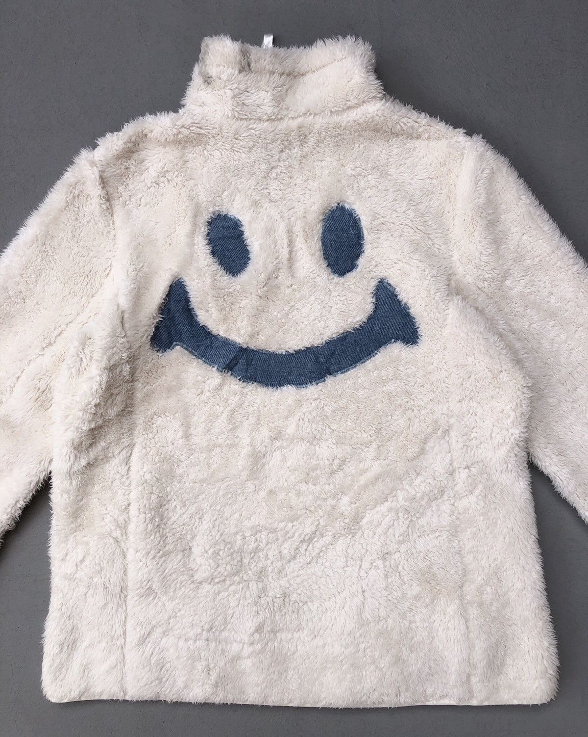 Cartoon Network Uniqlo Smileys Mohair Fleece Reversible Jacket Size US S / EU 44-46 / 1 - 1 Thumbnail