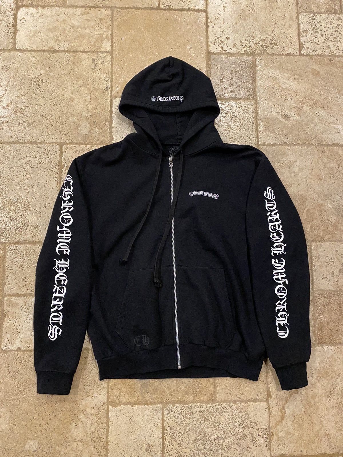 Chrome Hearts Chrome Hearts CH Letters Sleeve Label Zip Up