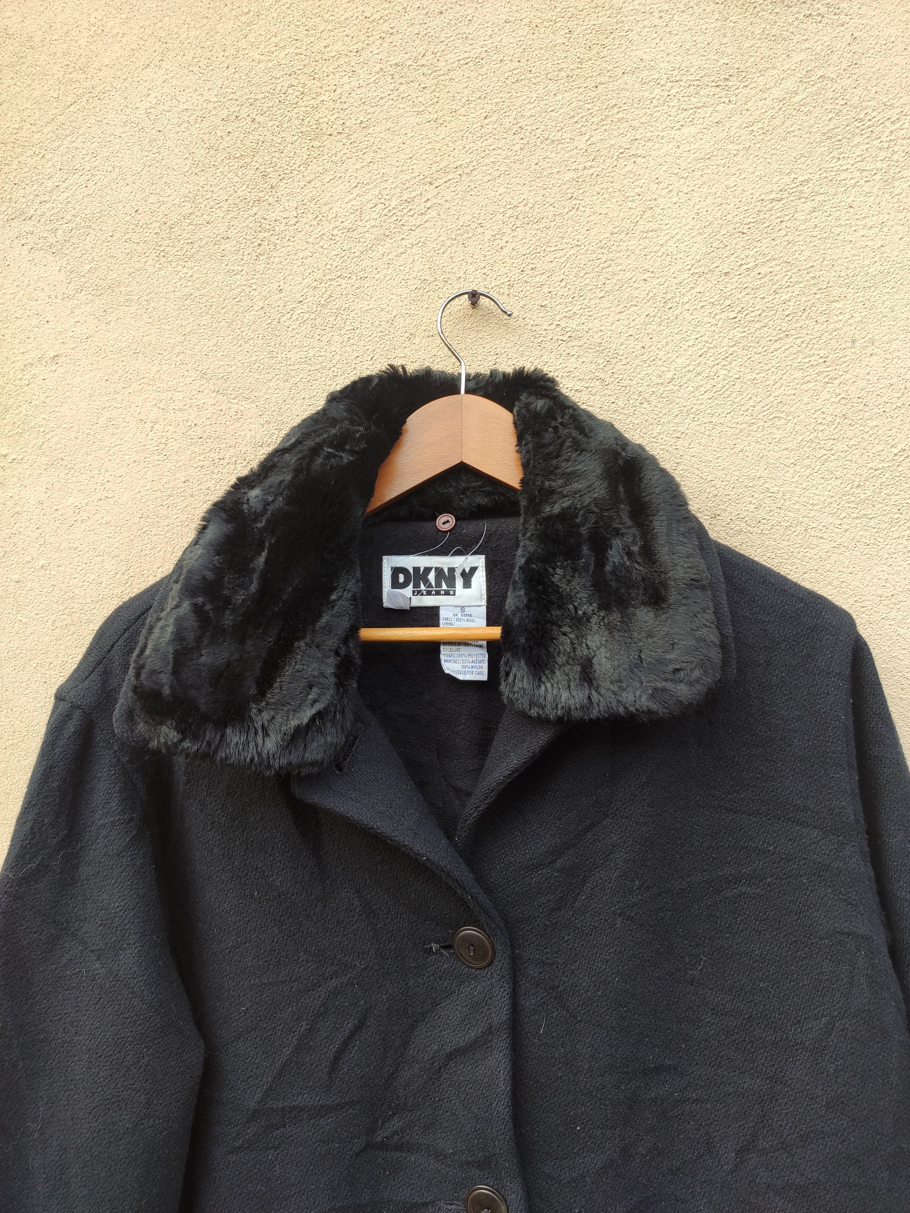 DKNY DKNY Jacket wool Donna Karan New York fur jacket Size US S / EU 44-46 / 1 - 2 Thumbnail