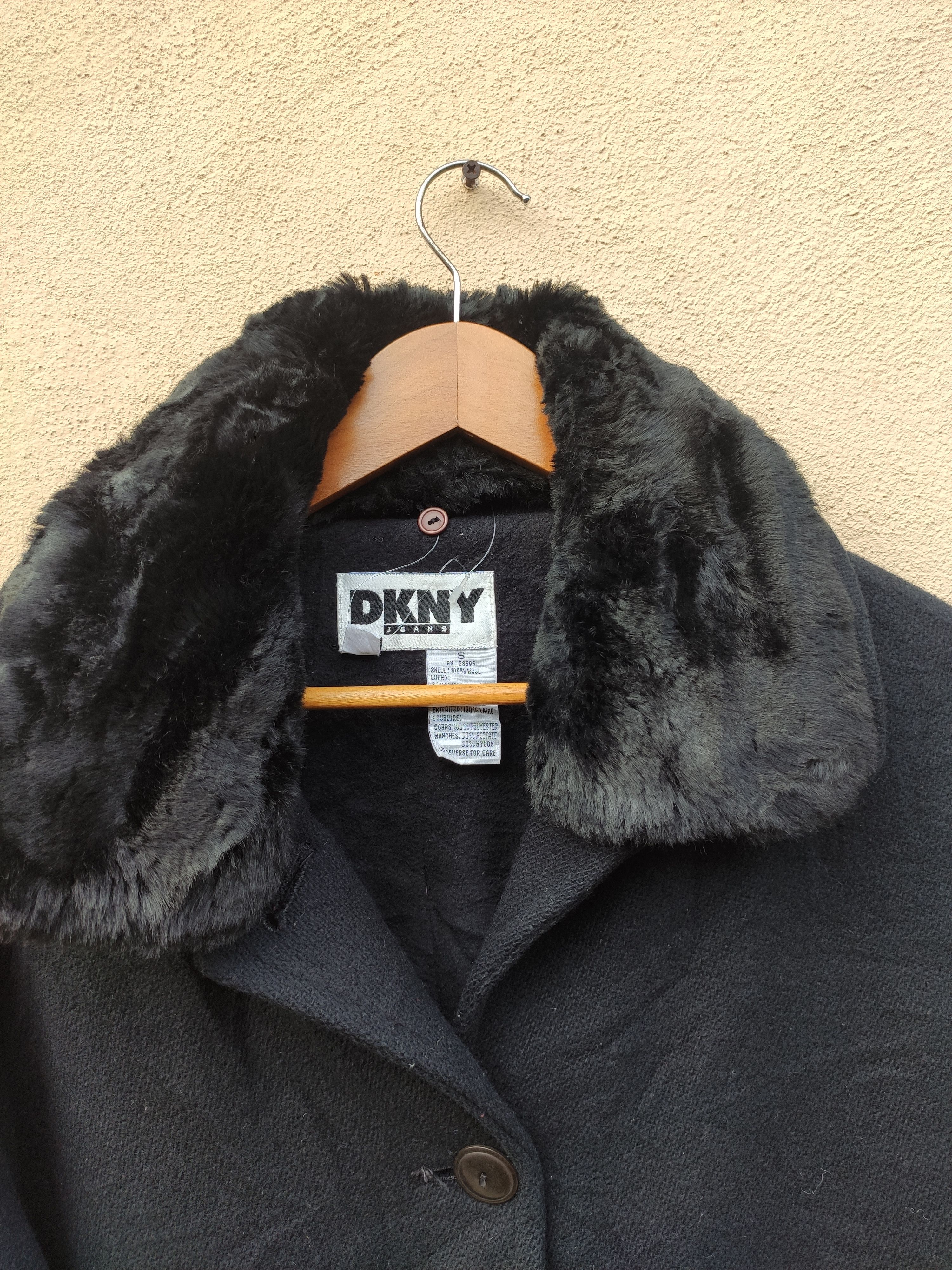 DKNY DKNY Jacket wool Donna Karan New York fur jacket Size US S / EU 44-46 / 1 - 6 Thumbnail