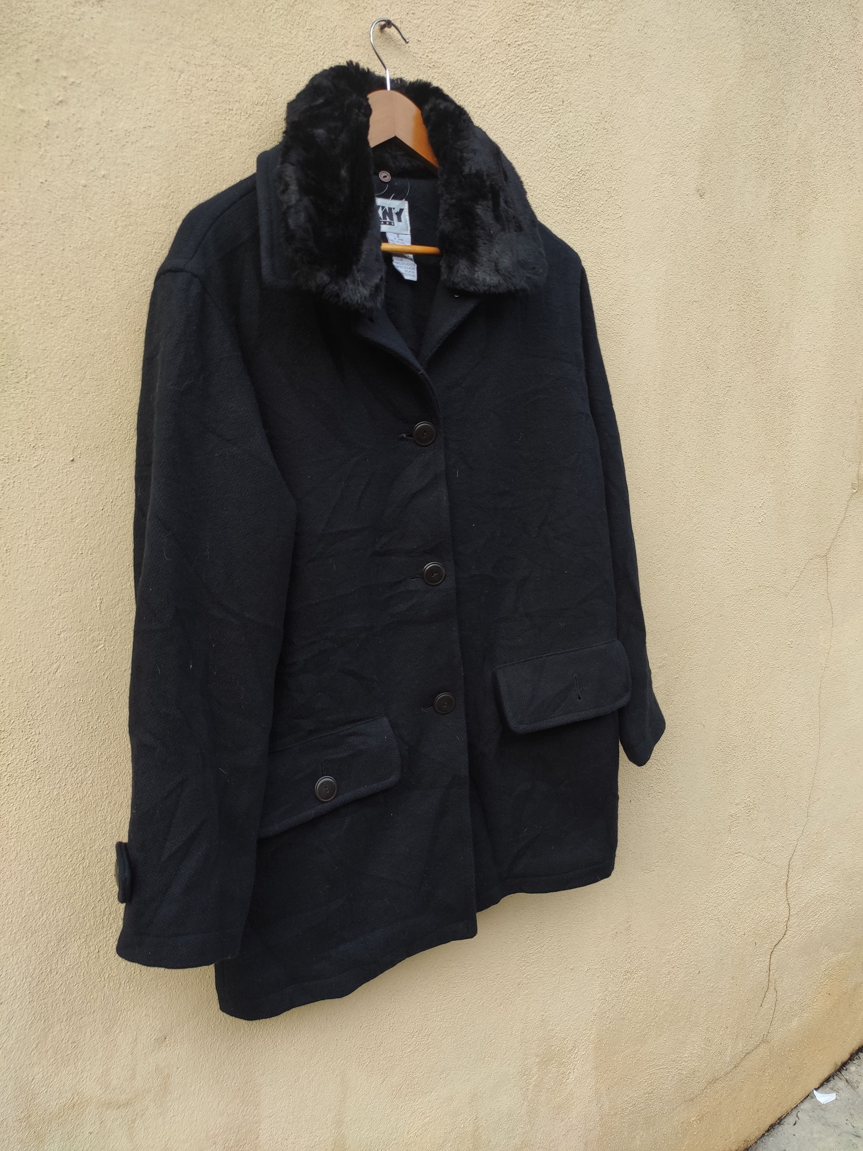 DKNY DKNY Jacket wool Donna Karan New York fur jacket Size US S / EU 44-46 / 1 - 3 Thumbnail