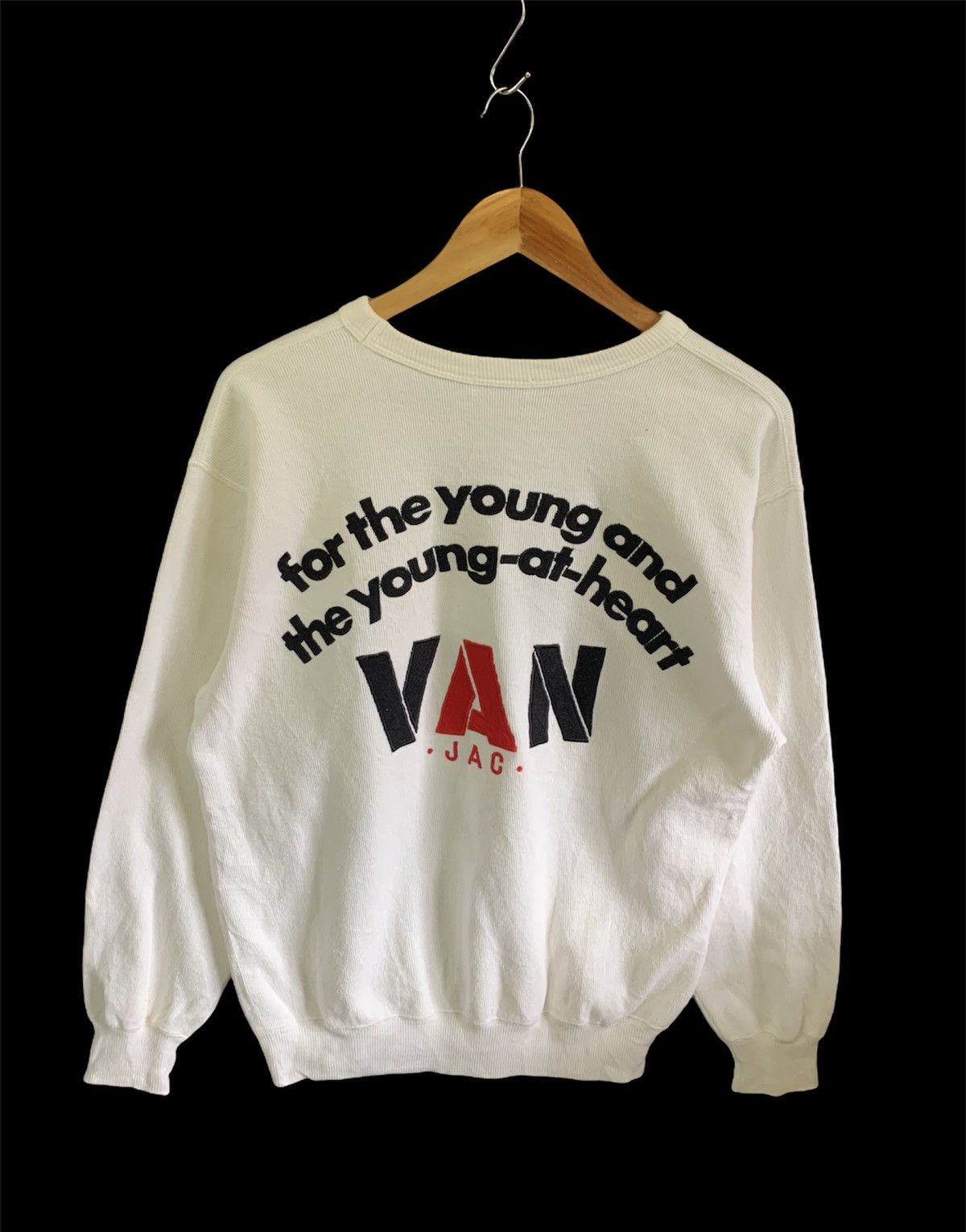 Japanese Brand vintage van jac sweatshirt big logo spellout medium size Size US M / EU 48-50 / 2 - 1 Thumbnail