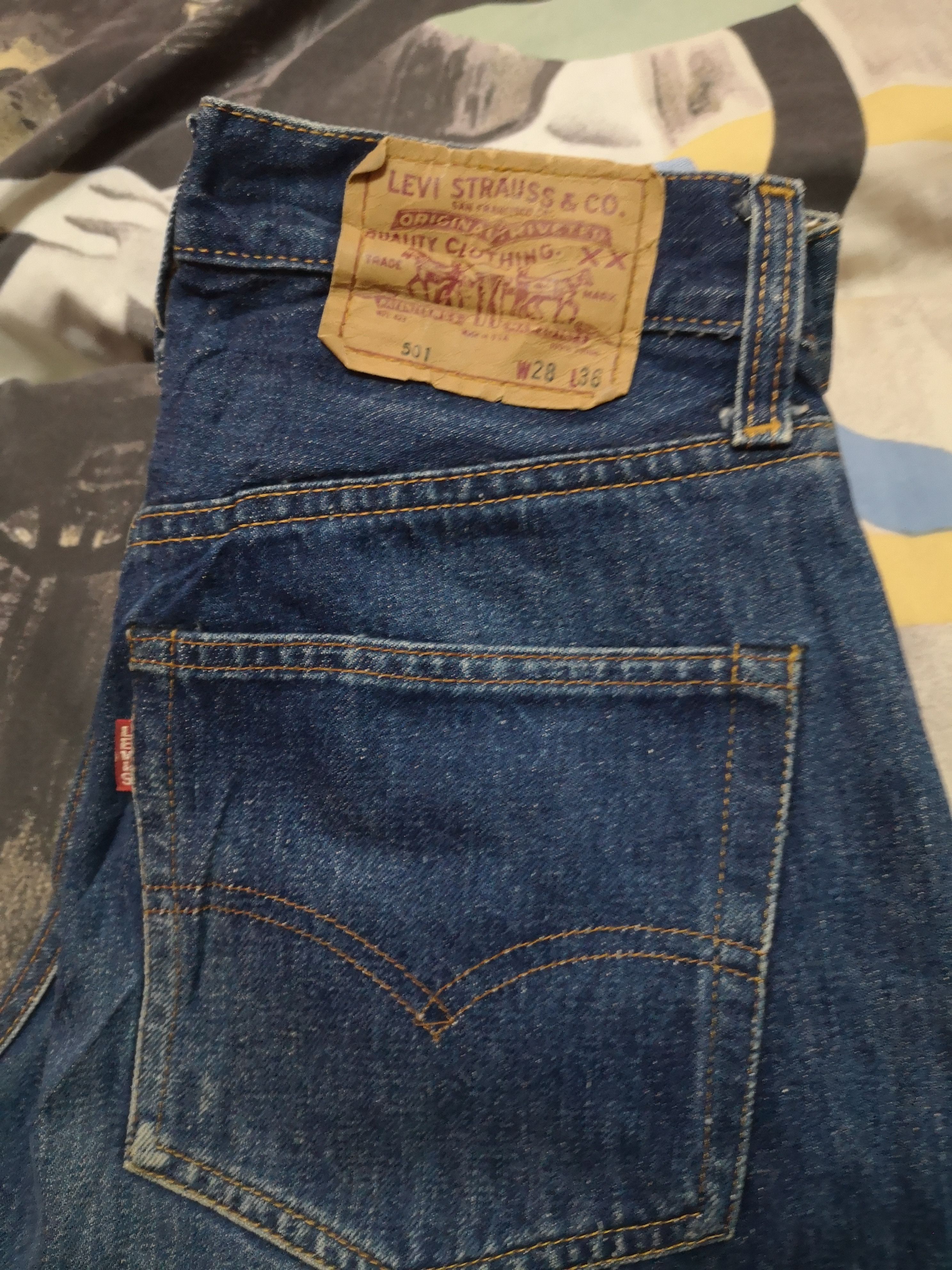 LEVI'S LVC 501 XX USA 1955 Big E Selvedge Jeans NEW NOS Early issue 34x38