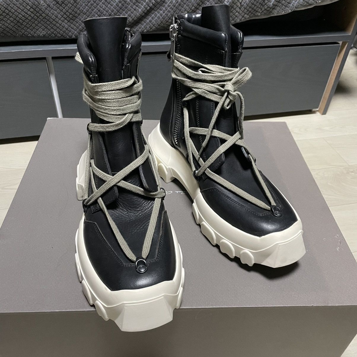 Rick Owens Rick Owens Hiking Tractor Sock Boots | Grailed