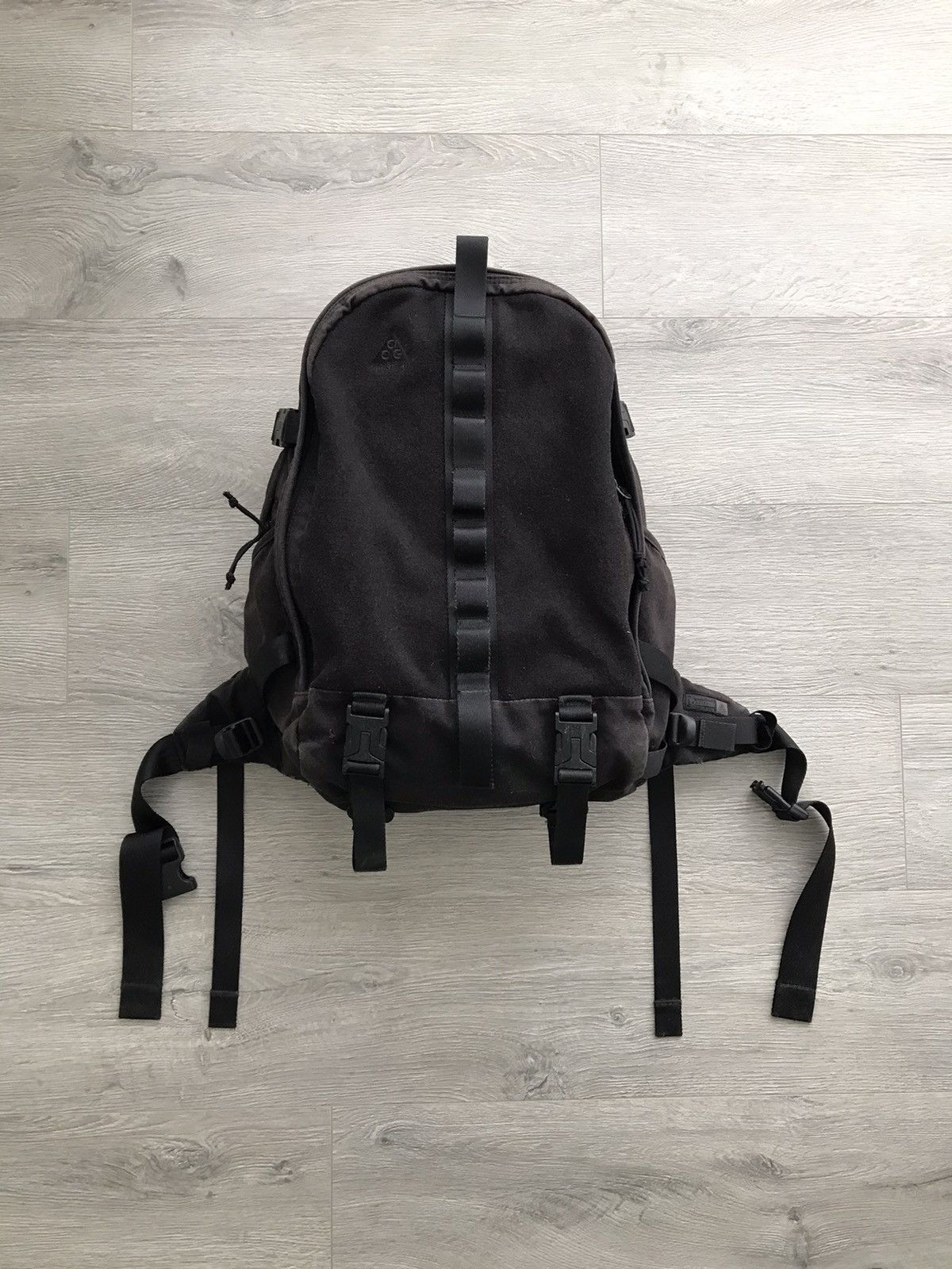 nike acg pendleton backpack Nike × Nike ACG × Pendleton Nike ACG Pendleton Karst 40 All Black Wool Bag  Backpack