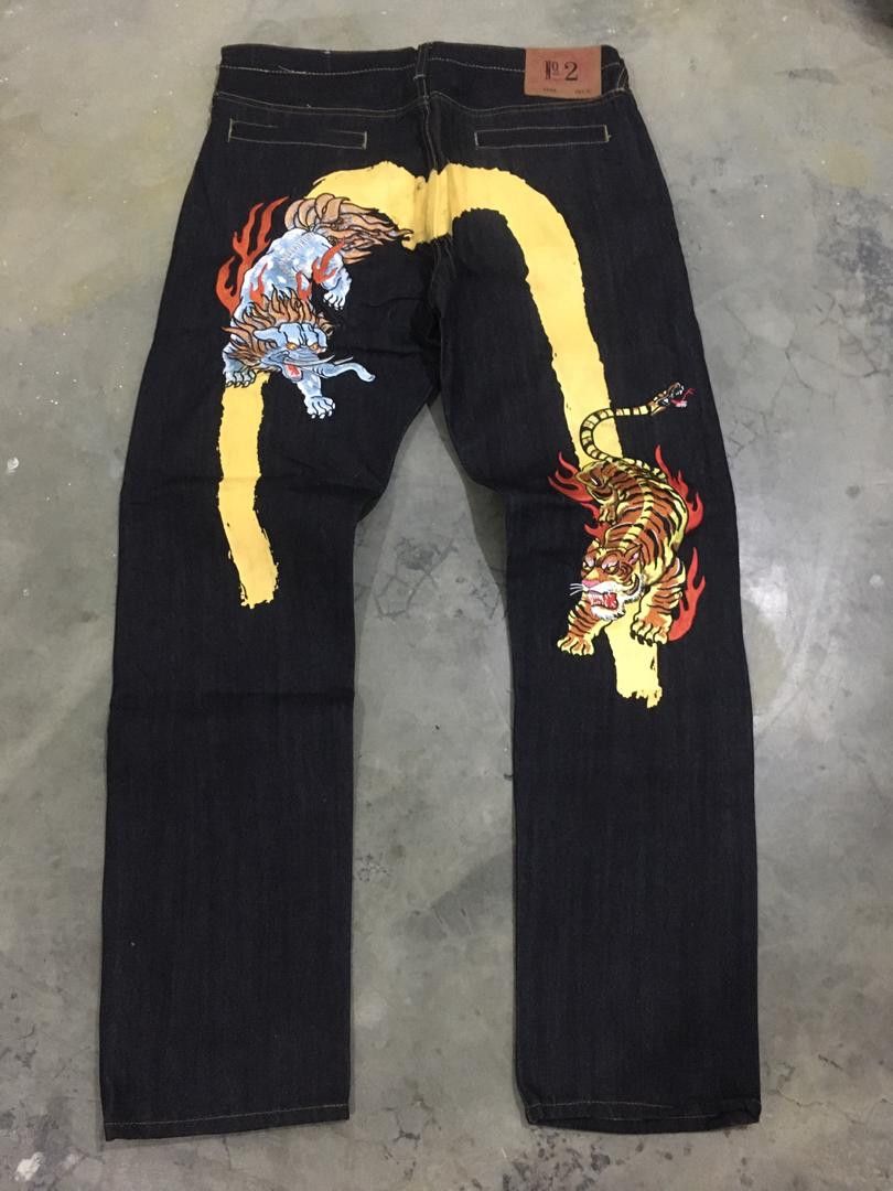 Evisu YAMANE by EVISU Jeans Tiger Embroidery Size 36 DS