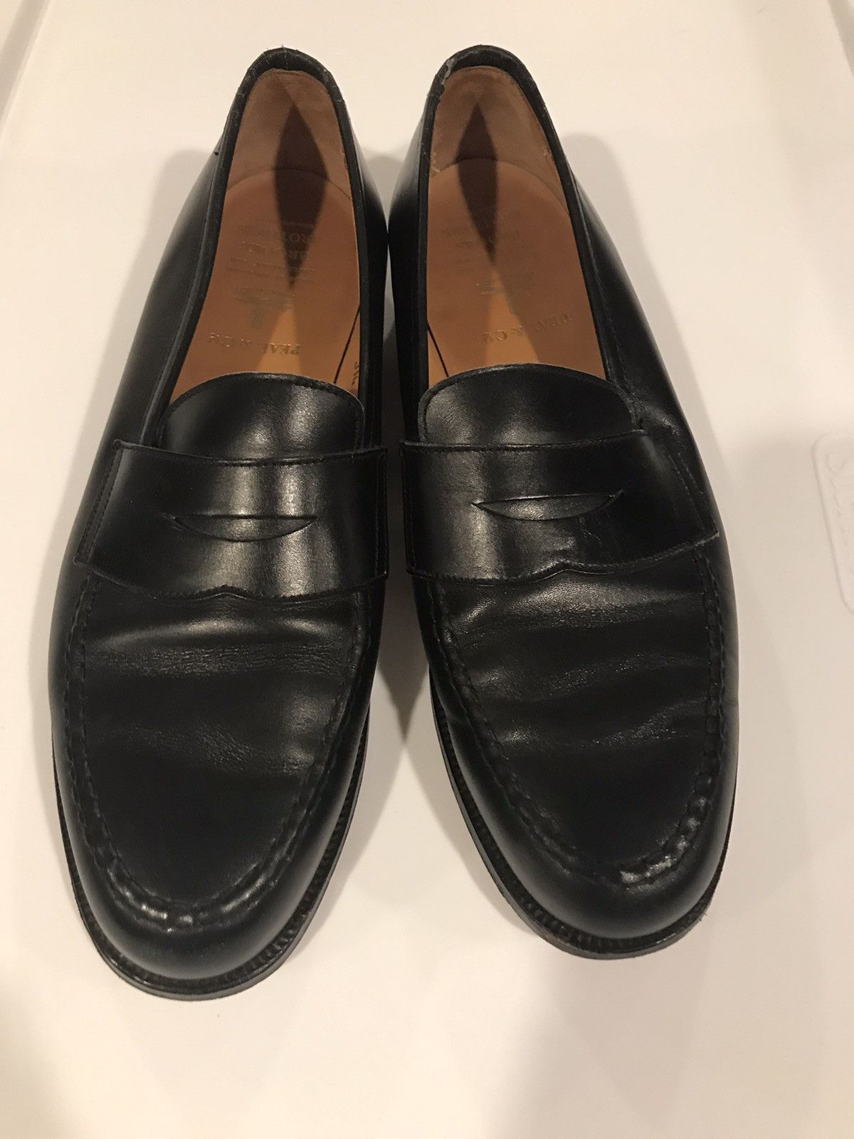 Peal & Co. for Brooks Brothers‎ Black Leather Penny Loafers – Size 9.5 D Peal & Co for Brooks Brothers Black Penny Loafers, NWOB  main image 3