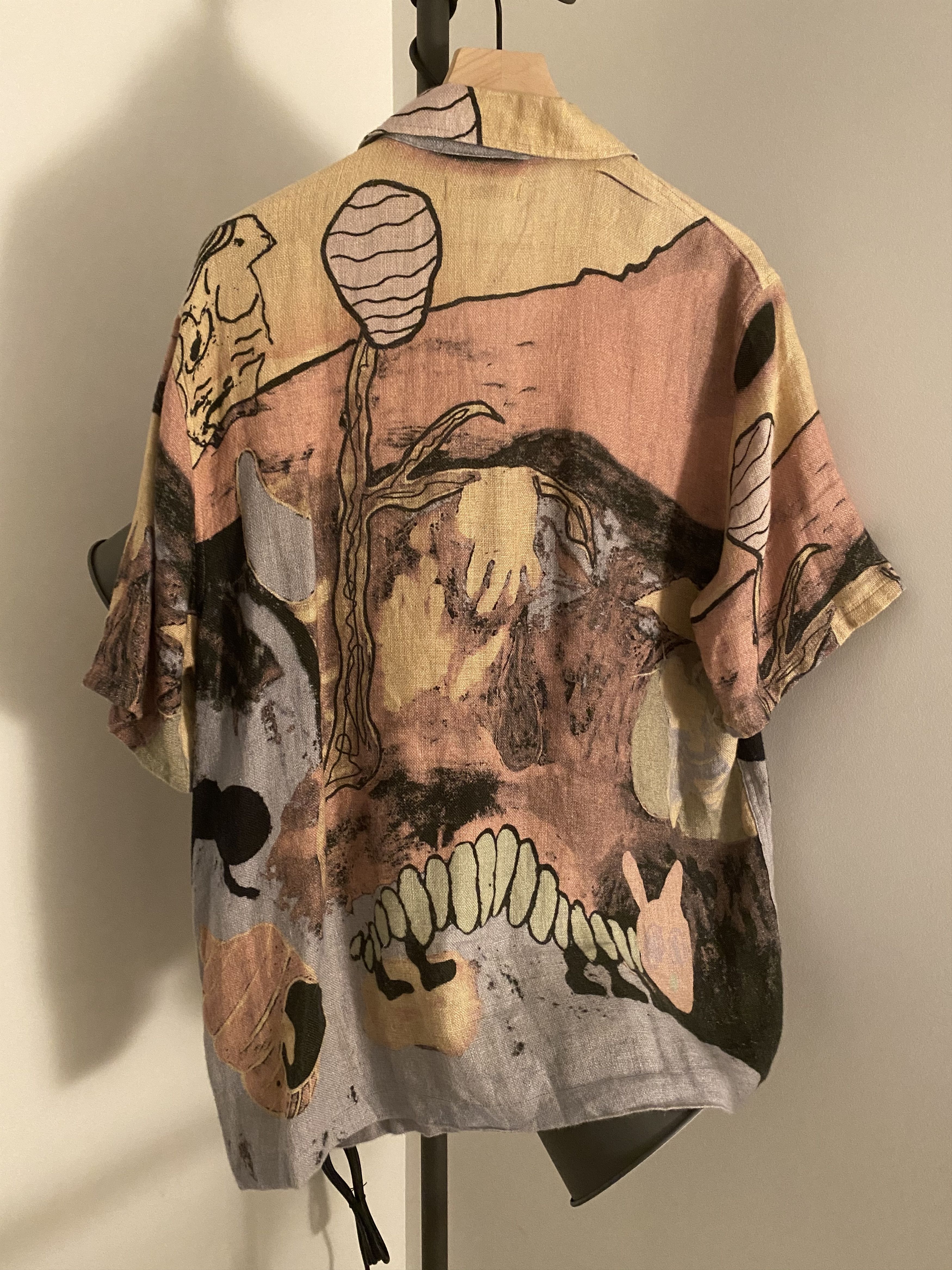 Our Legacy Our Legacy Acid Landscape Boxy Linen Shirt Size US M / EU 48-50 / 2 - 2 Thumbnail