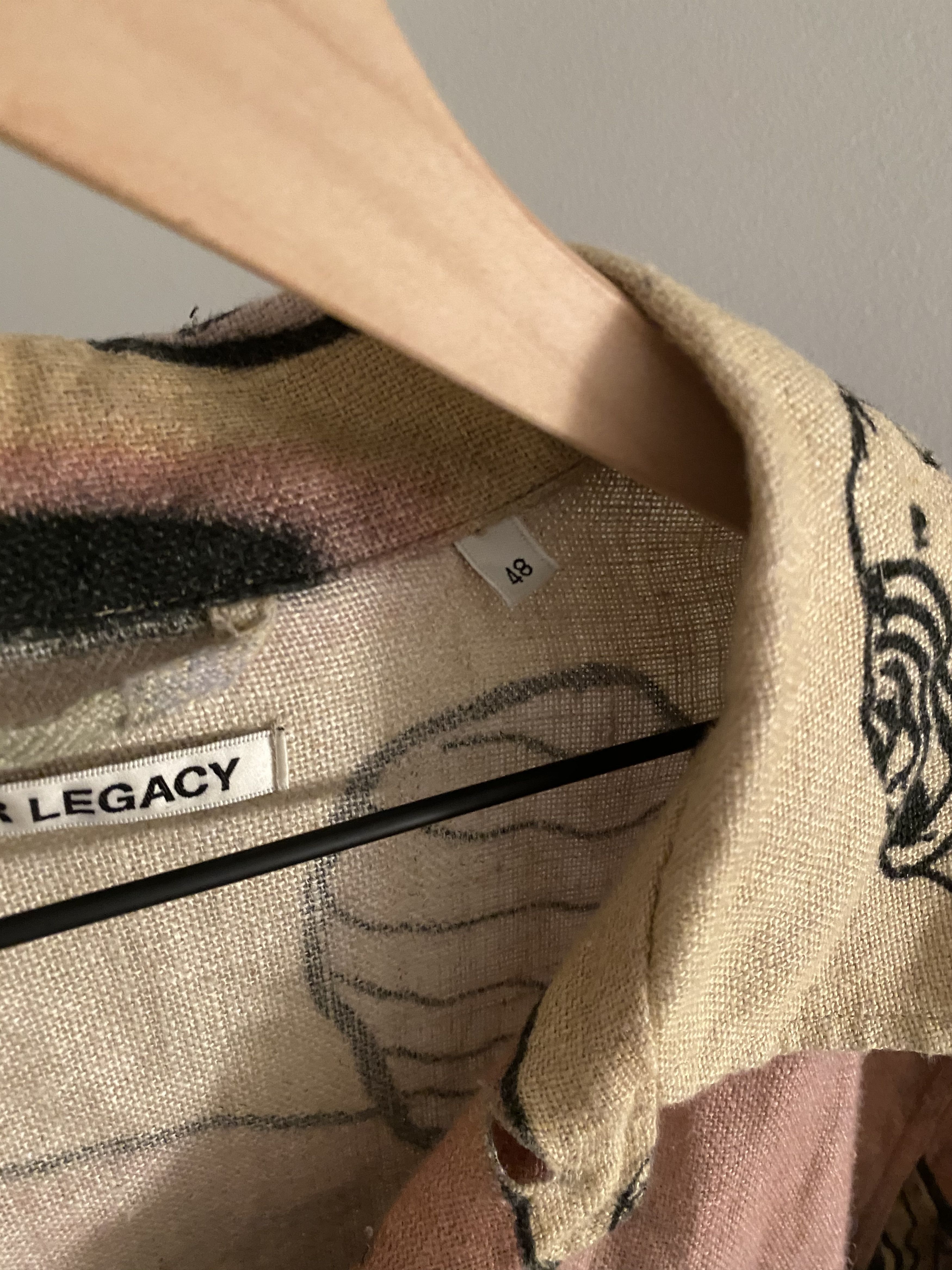 Our Legacy Our Legacy Acid Landscape Boxy Linen Shirt Size US M / EU 48-50 / 2 - 5 Thumbnail
