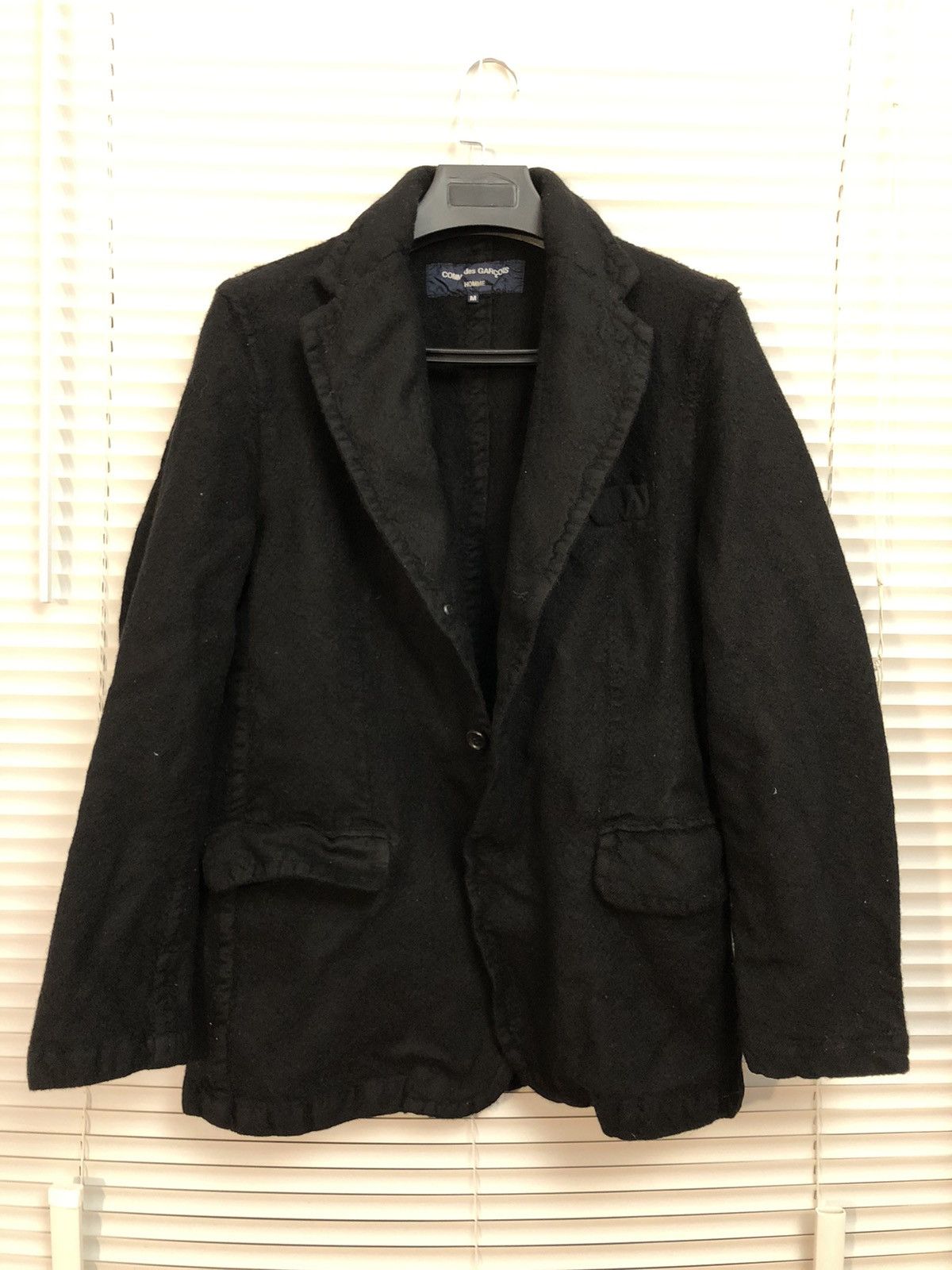 テーラードジャケット COMME des GARCONS Comme Des Garcons Homme Plus Wool Jacket Comme des Garcons Homme Plus Wool Gaber Zip-Up Jacket PE
