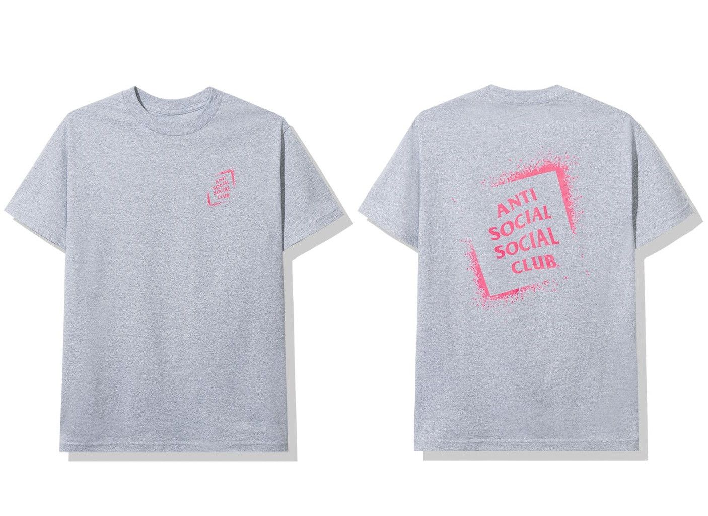 Anti Social Social Club DS Pink ASSC Toy Grey Tee BAPE VLONE FTP FOG CDG KITH KAWS Size US XL / EU 56 / 4 - 6 Thumbnail