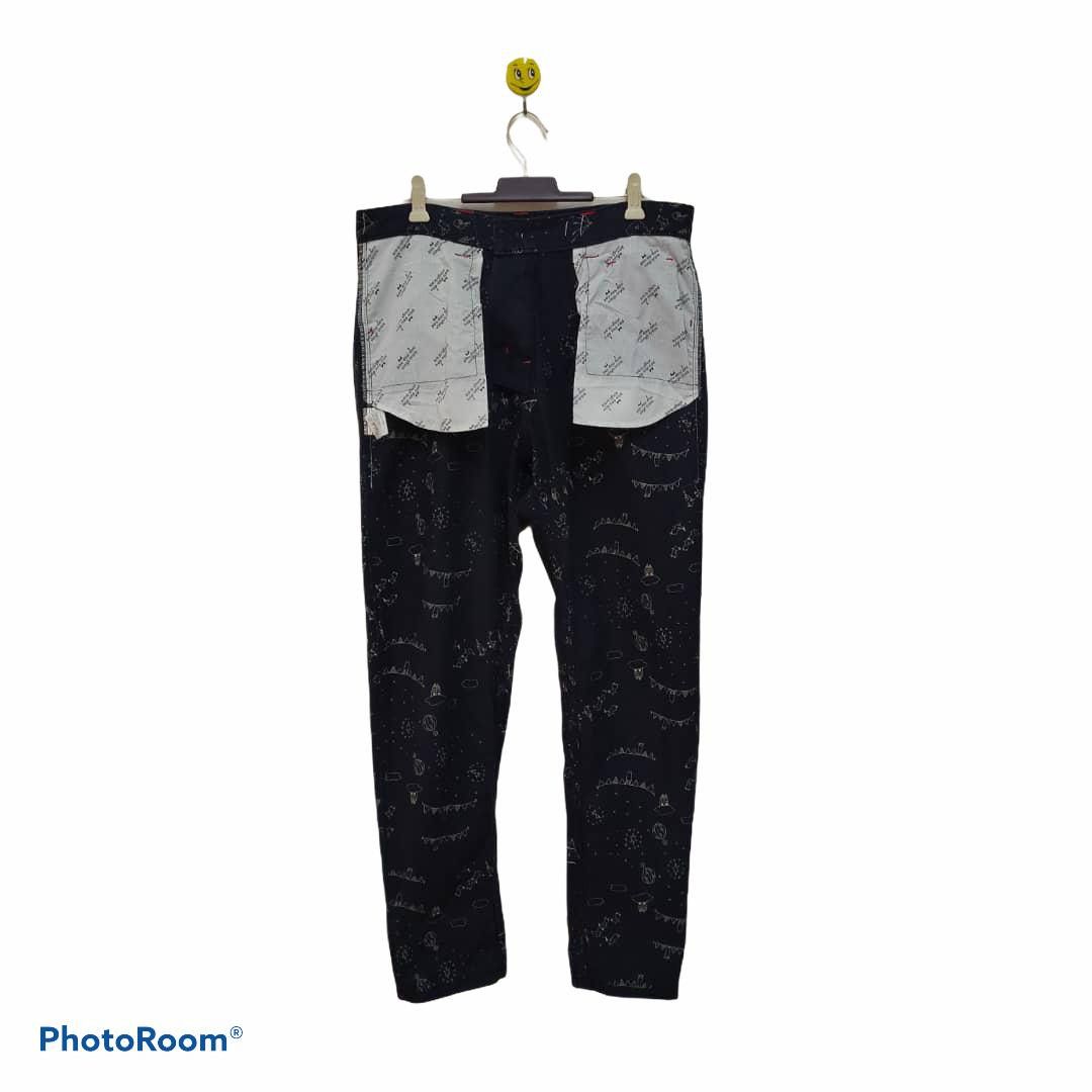 Designer pou dou dou pants trouser art animal motive Size US 33 - 6 Thumbnail