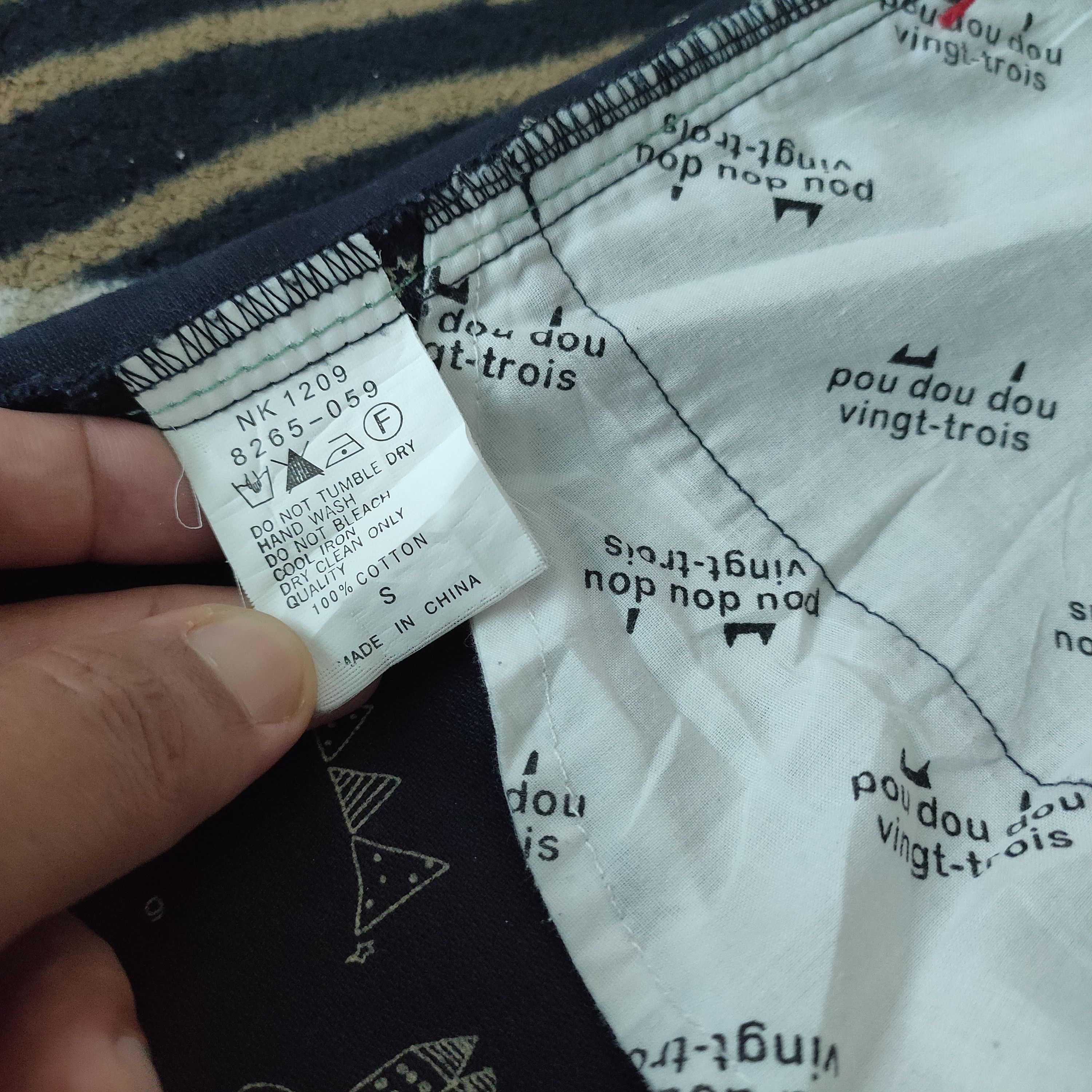 Designer pou dou dou pants trouser art animal motive Size US 33 - 10 Thumbnail