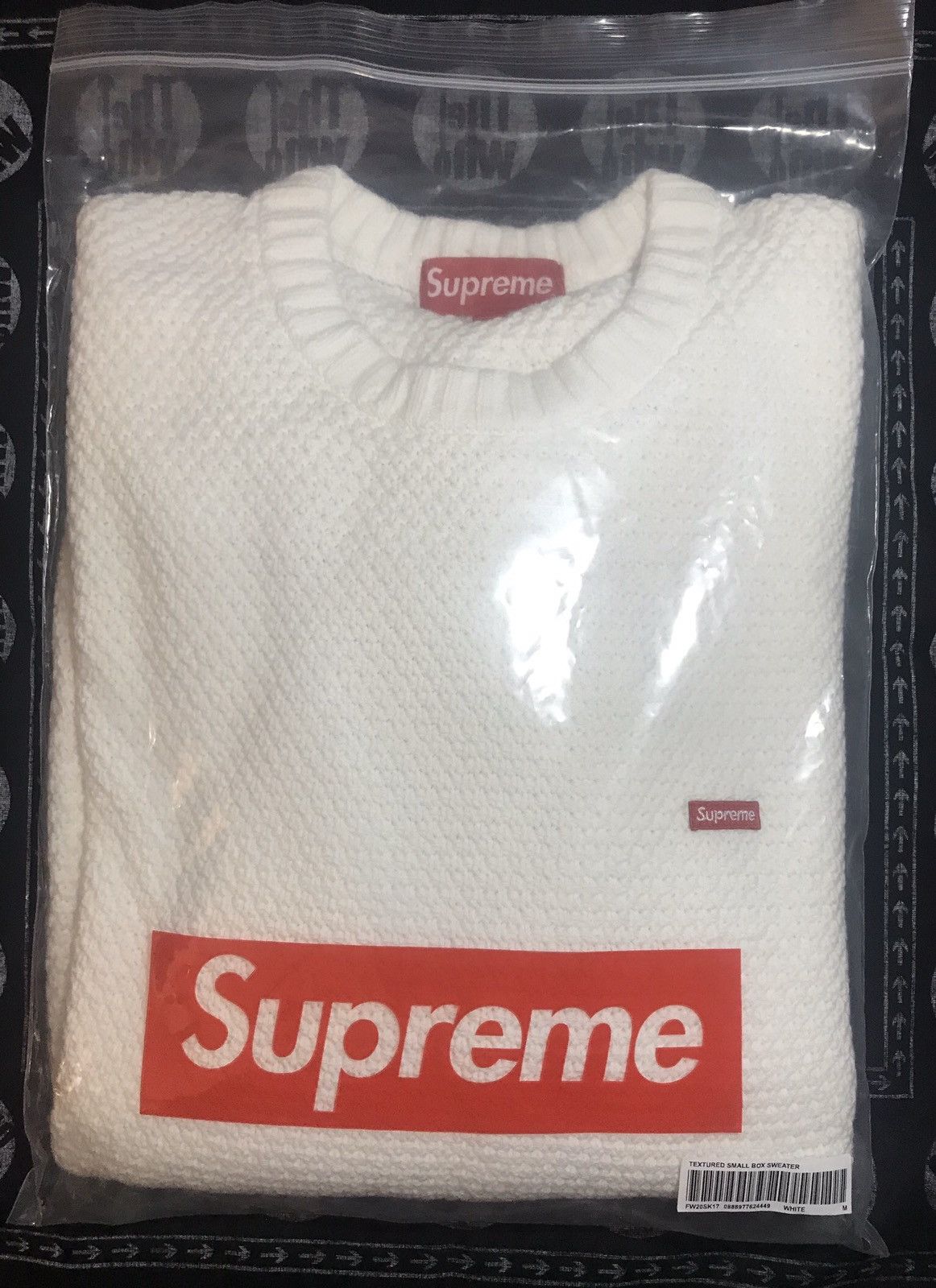 Supreme Supreme Textured Small Box Sweater White | Grailed