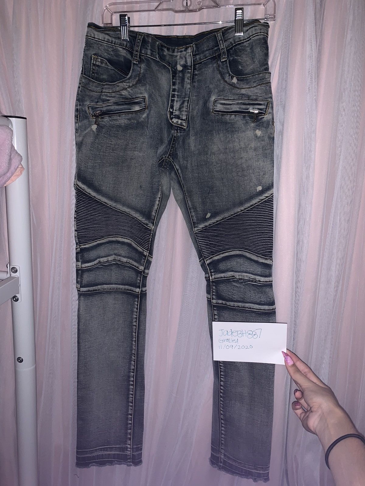 Balmain Biker Denim main image 1