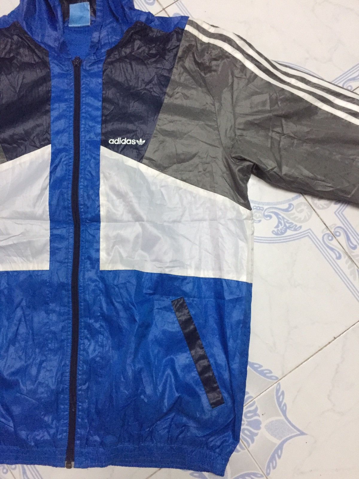 Adidas Adidas Block Colour Jacket Hoodie Size US M / EU 48-50 / 2 - 4 Thumbnail