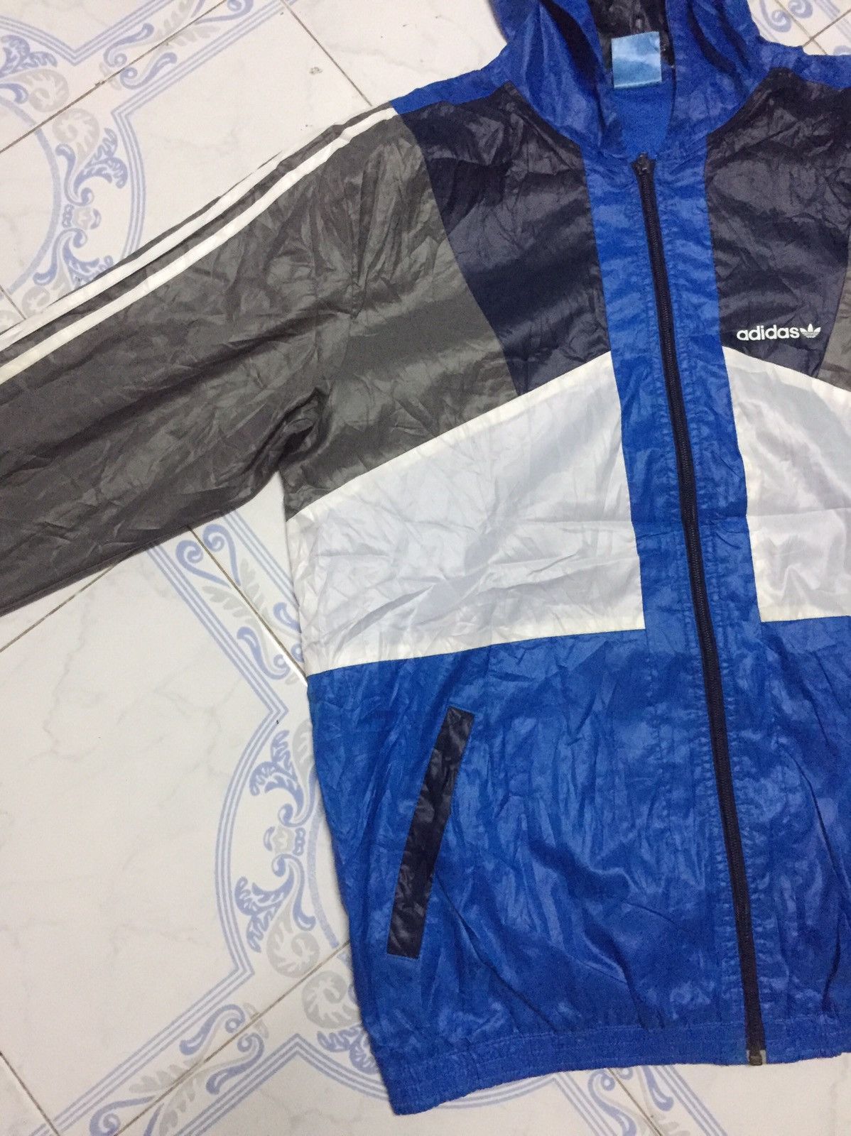Adidas Adidas Block Colour Jacket Hoodie Size US M / EU 48-50 / 2 - 3 Thumbnail