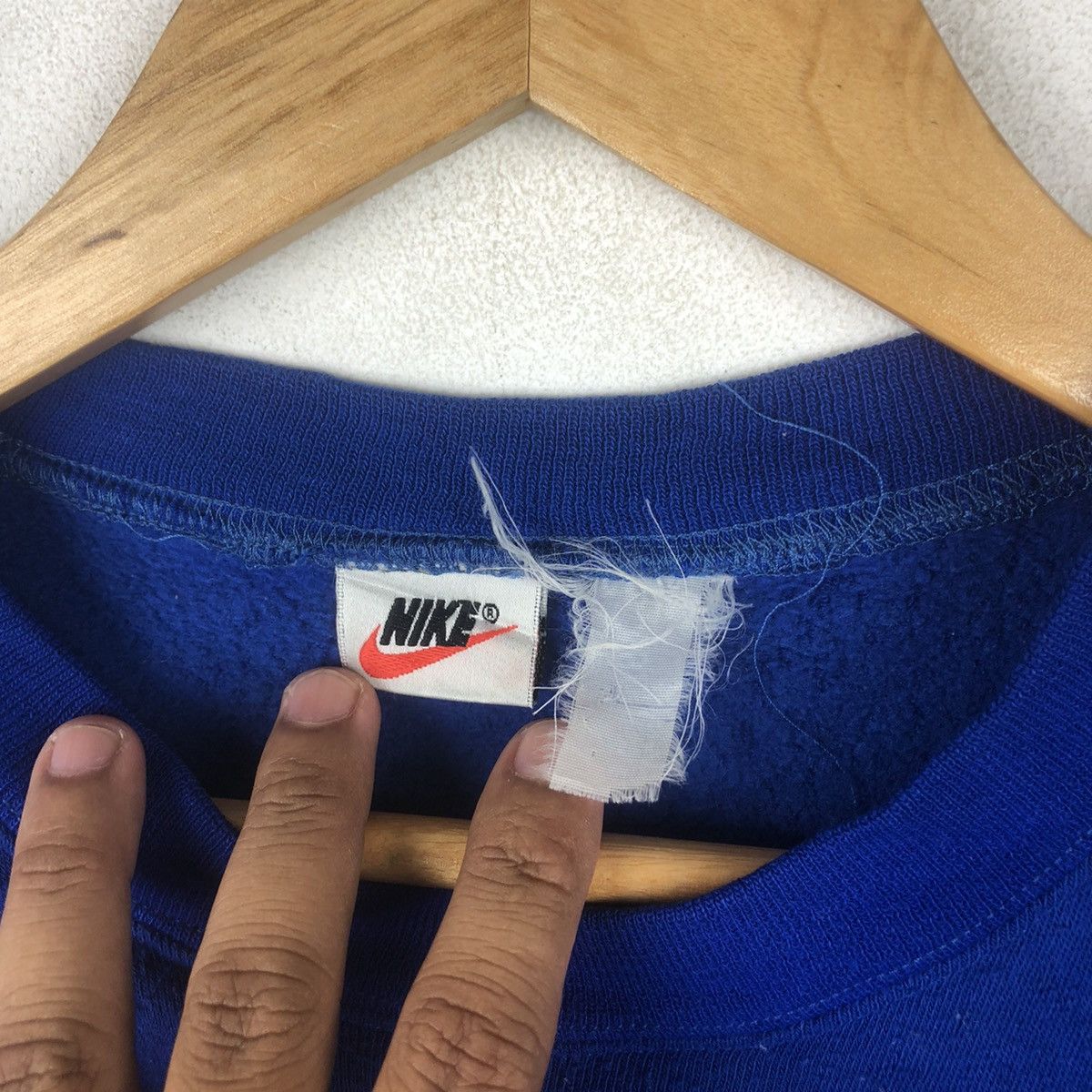 Nike × Vintage Vintage 80s Nike Block Crewneck Size US M / EU 48-50 / 2 - 6 Thumbnail