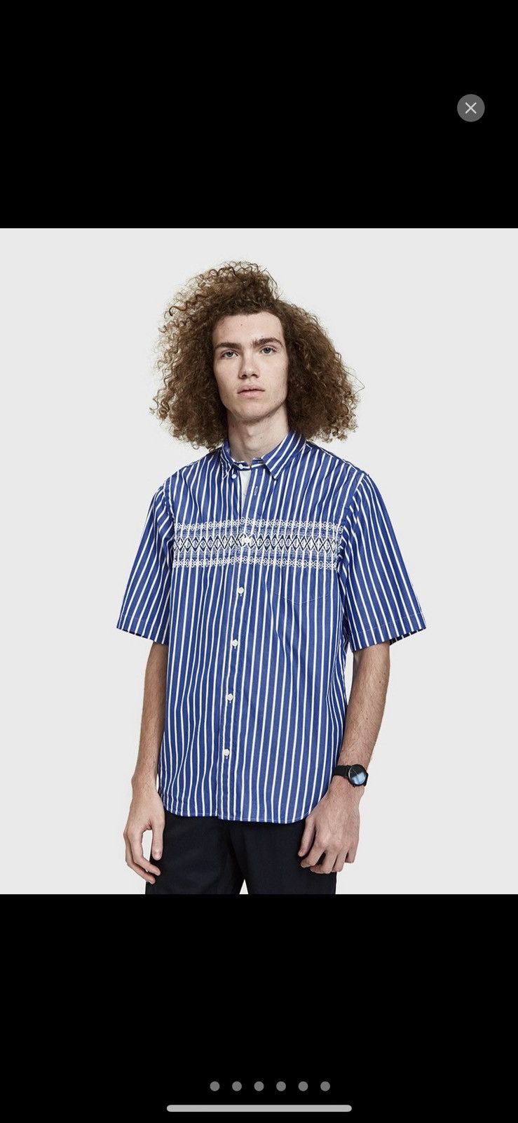 Sacai typewriter short sleeve shirt