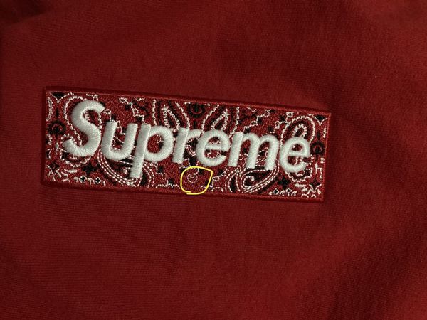 Supreme red bandana discount box logo hoodie