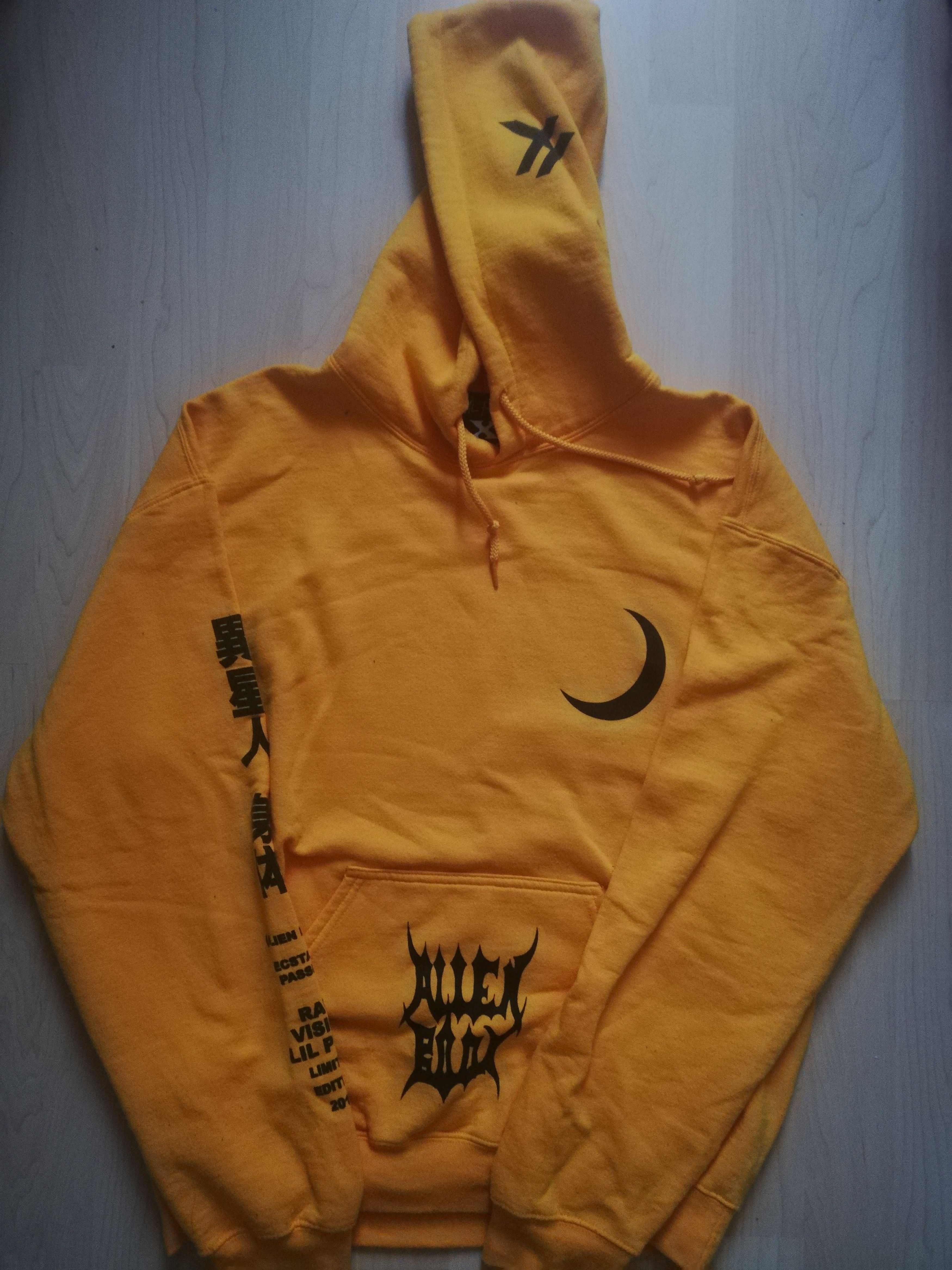 LIL PEEP Pictureplane Alien Body Lil Peep Alien Body Raw Vision Hoodie Grailed