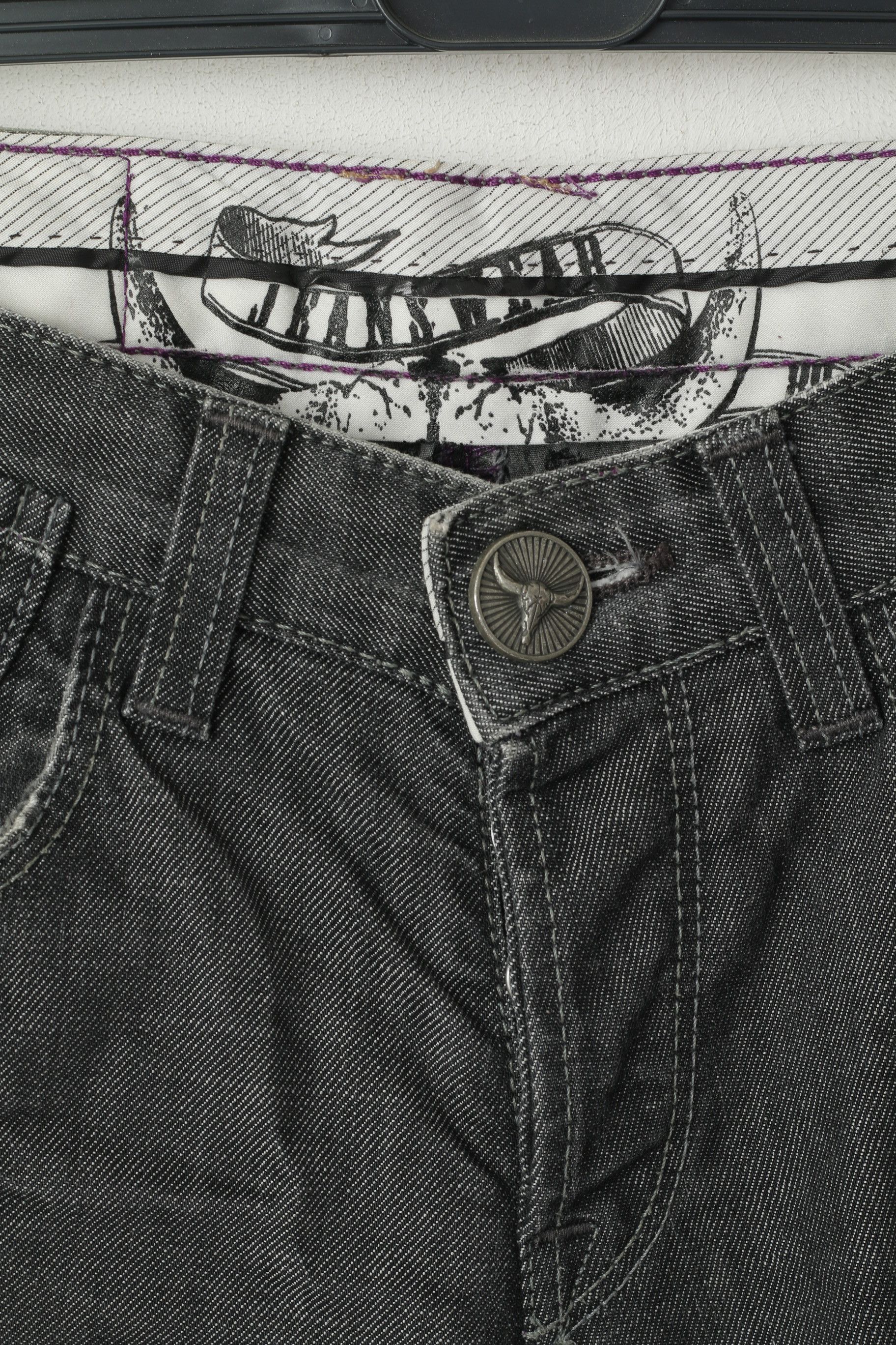 River Island River Island Men 30 Jeans Trousers Grey Blue Cotton 2831 Size US 30 / EU 46 - 2 Thumbnail
