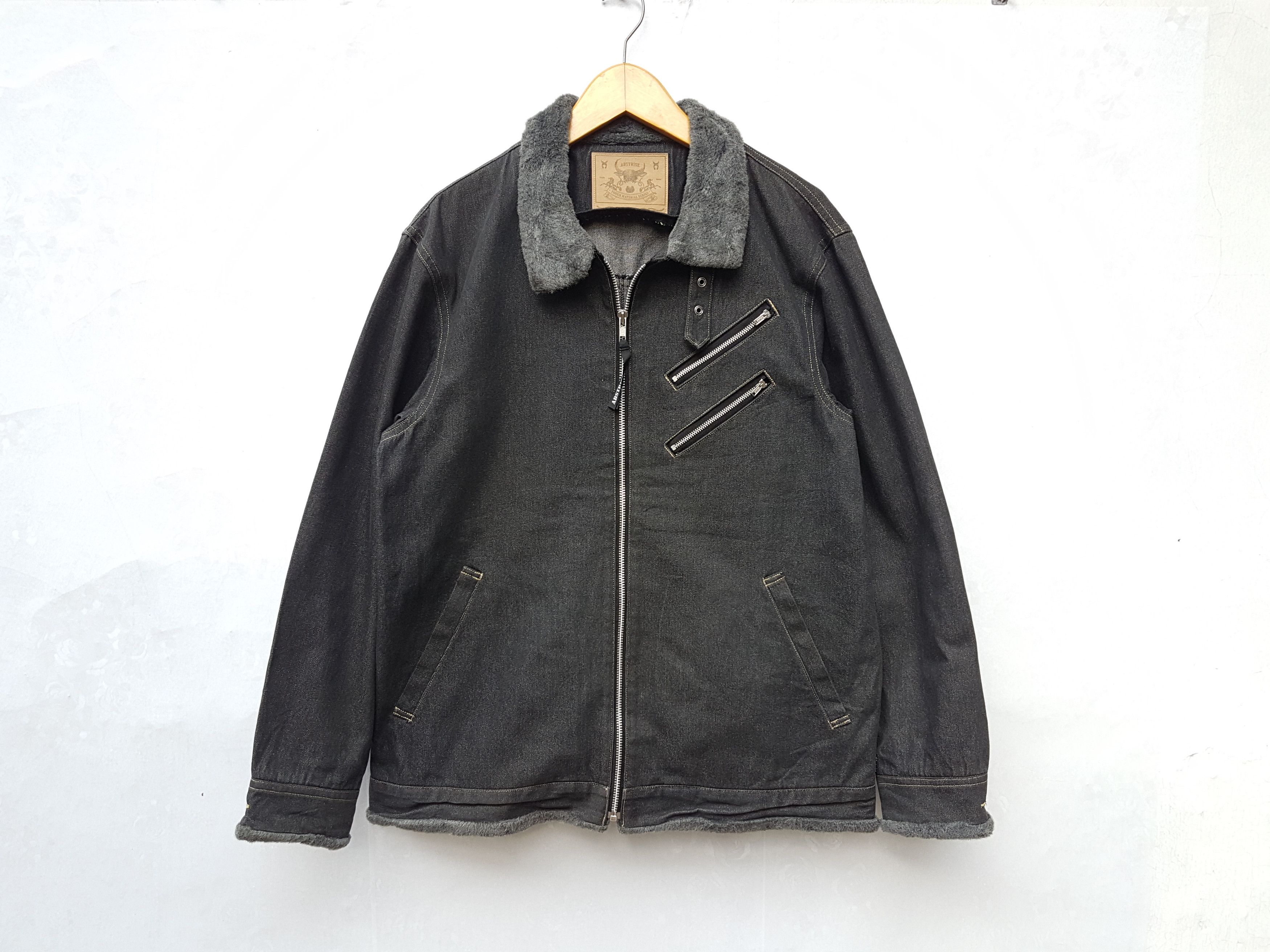 image of Mink Fur Coat Fit M To L,made In Japan Abstrise Astro Jacket in Grey, Men's (Size Large)