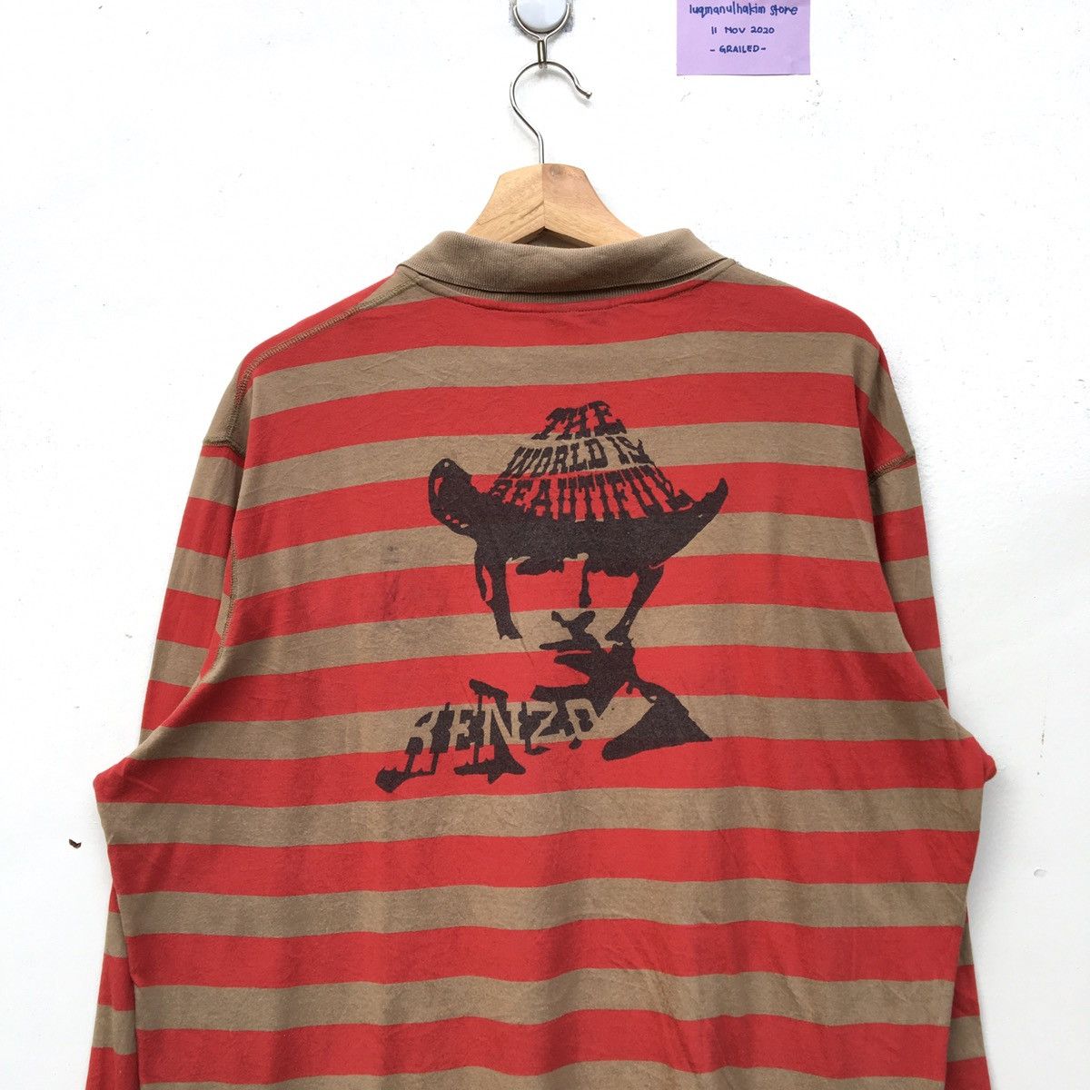 Kenzo Vintage Kenzo Homme Stripes Long Sleeve Shirt Size US L / EU 52-54 / 3 - 1 Thumbnail