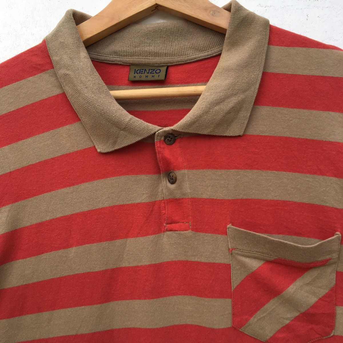 Kenzo Vintage Kenzo Homme Stripes Long Sleeve Shirt Size US L / EU 52-54 / 3 - 10 Thumbnail