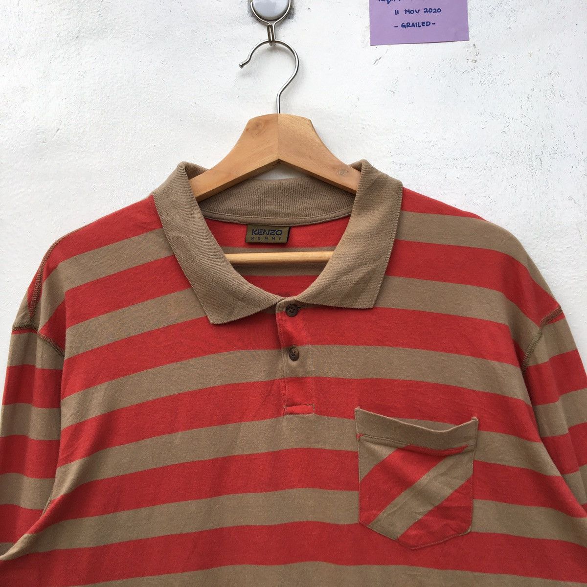 Kenzo Vintage Kenzo Homme Stripes Long Sleeve Shirt Size US L / EU 52-54 / 3 - 8 Thumbnail