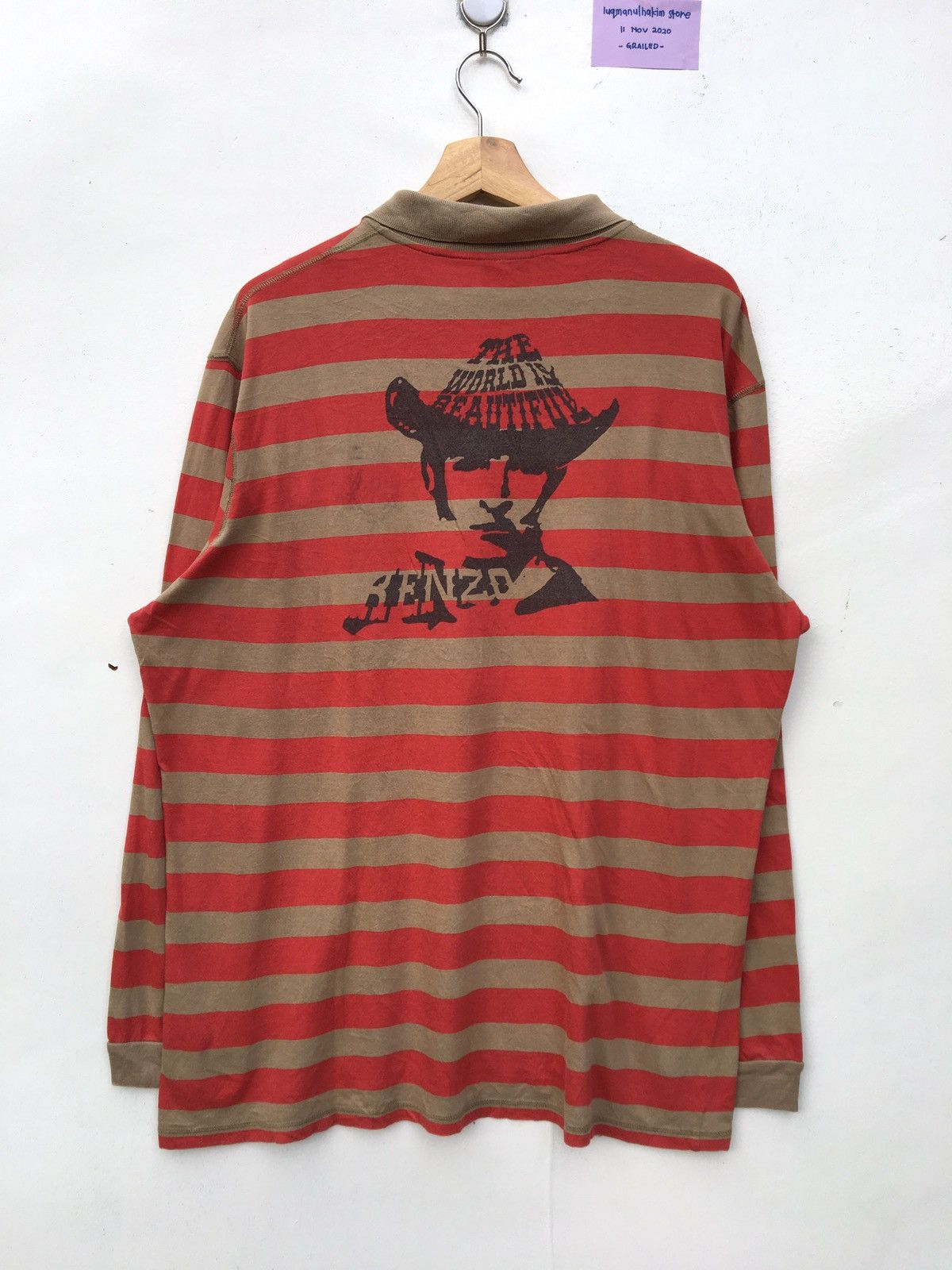 Kenzo Vintage Kenzo Homme Stripes Long Sleeve Shirt Size US L / EU 52-54 / 3 - 2 Thumbnail