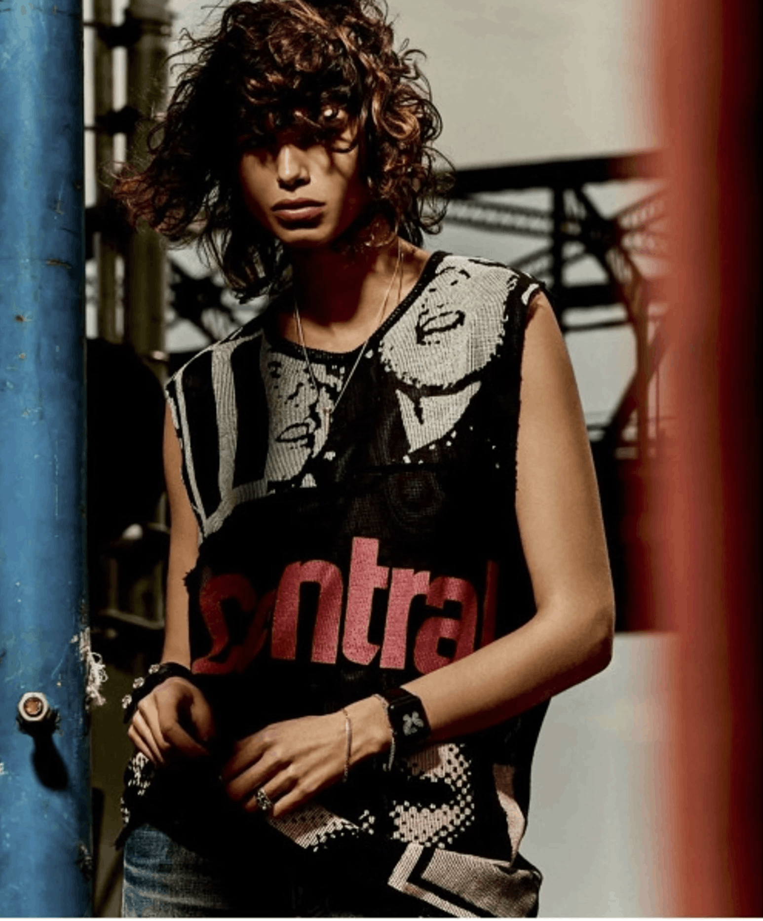Raf Simons Raf simons ss03 consumed central mesh tank top