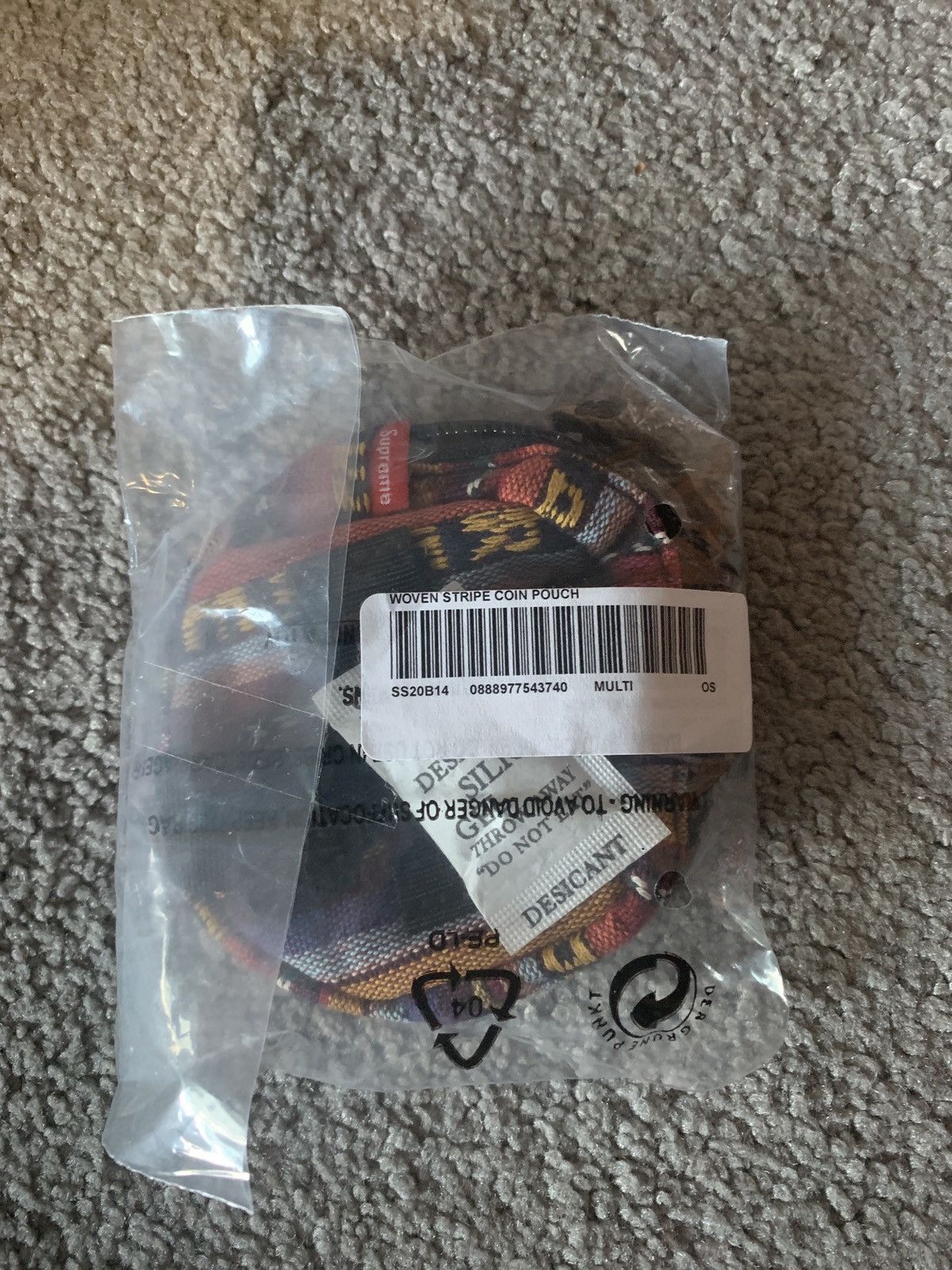 Supreme Supreme Woven Stripe Coin Pouch (RARE) Size ONE SIZE - 2 Thumbnail