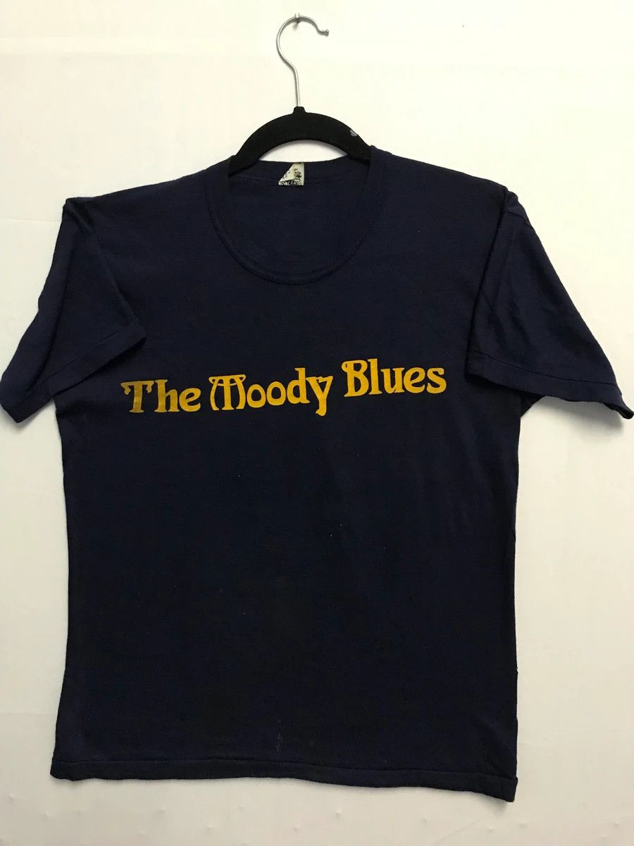 Rare!Vtg 60s The Moody Blues ‘Threshold’ Rock Band Tshirt