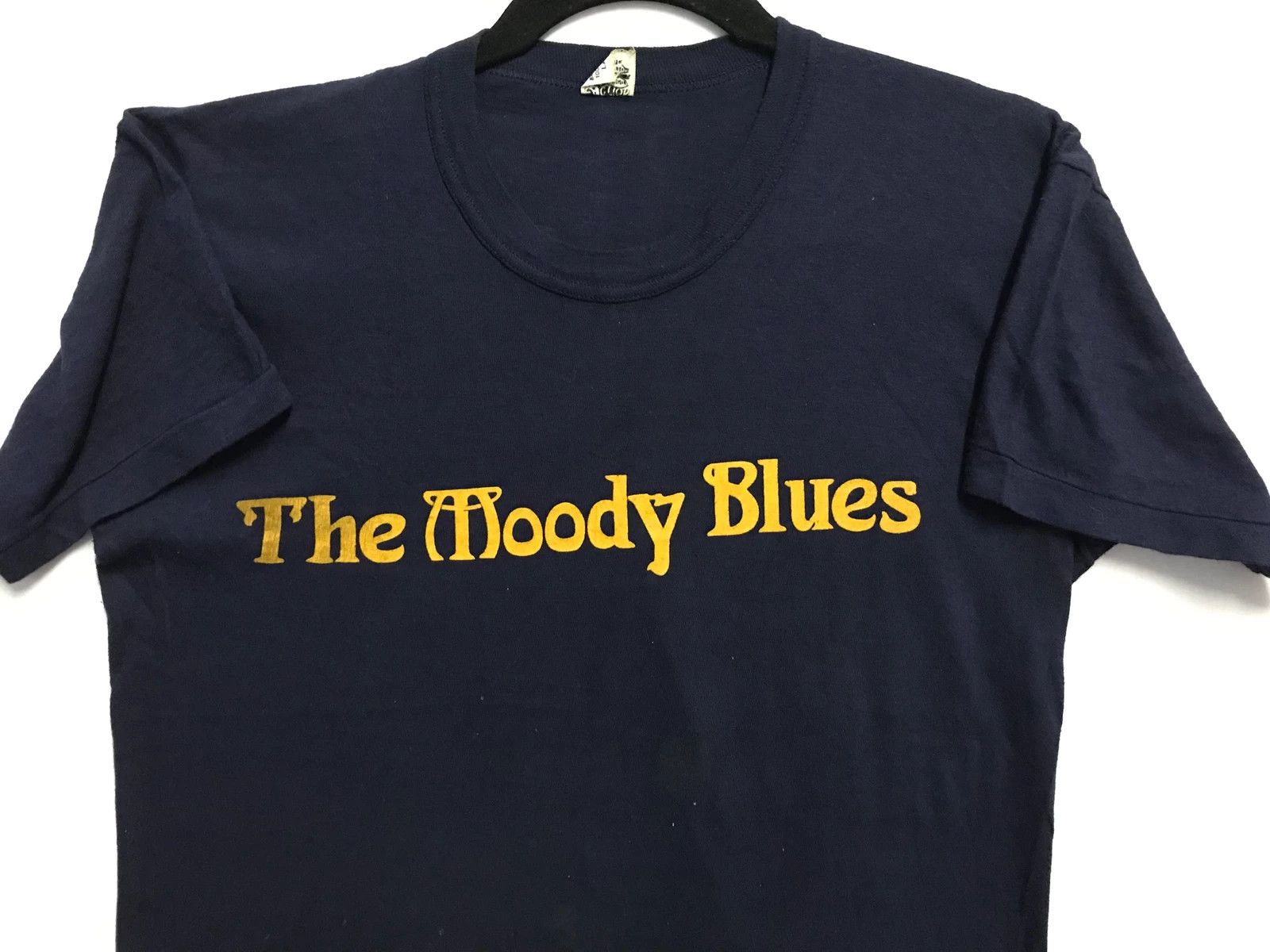 Rare!Vtg 60s The Moody Blues 'Threshold' Rock Band Tshirt