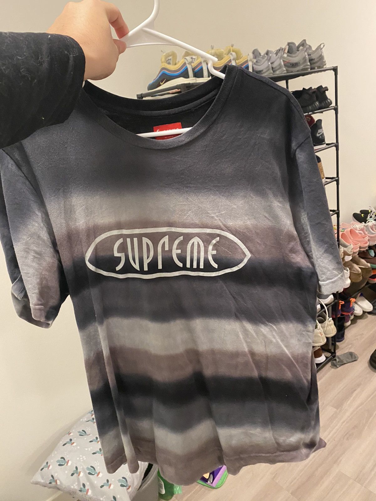 Supreme Rainbow Stripe Tee | Grailed