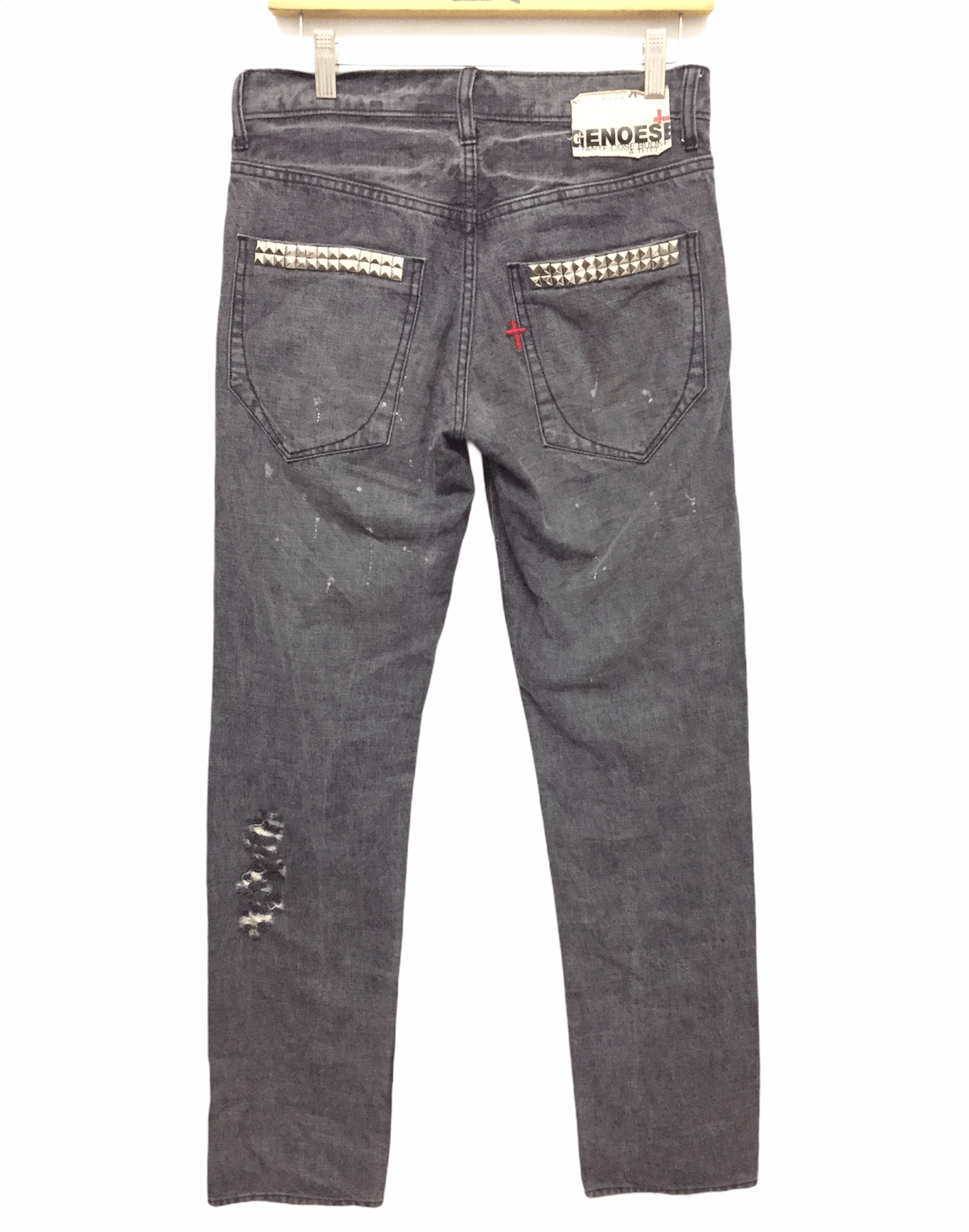 Beauty Beast × Lad Musician GENOESE Japan Cros Newspaper Distressed pants Size US 30 / EU 46 - 12 Thumbnail