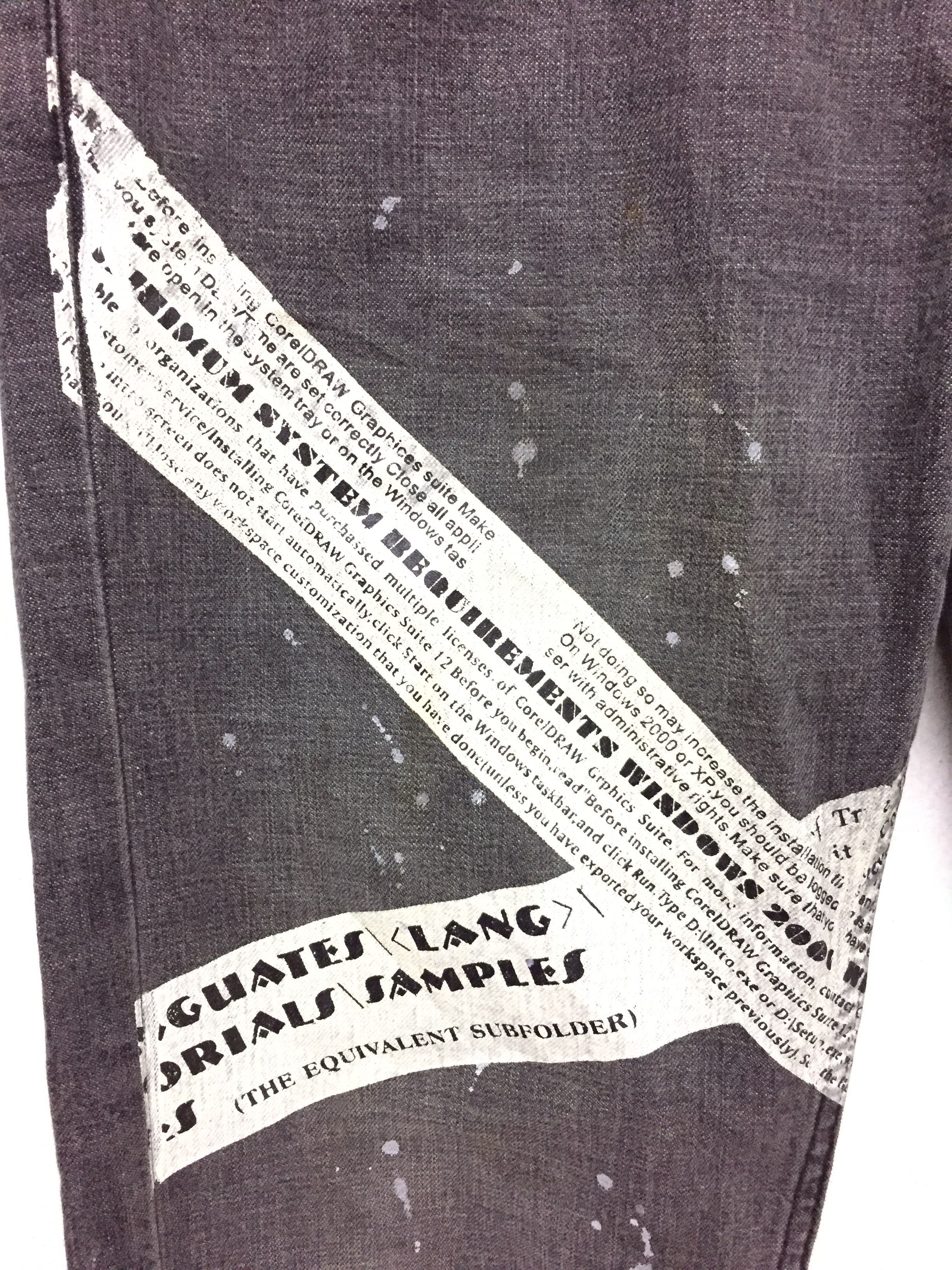Beauty Beast × Lad Musician GENOESE Japan Cros Newspaper Distressed pants Size US 30 / EU 46 - 7 Thumbnail