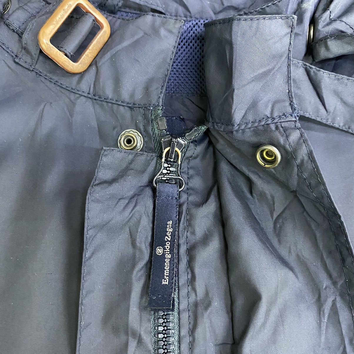 Ermenegildo Zegna Ermenegildo Zegna Microtene Jacket Hoodie Size US S / EU 44-46 / 1 - 11 Thumbnail