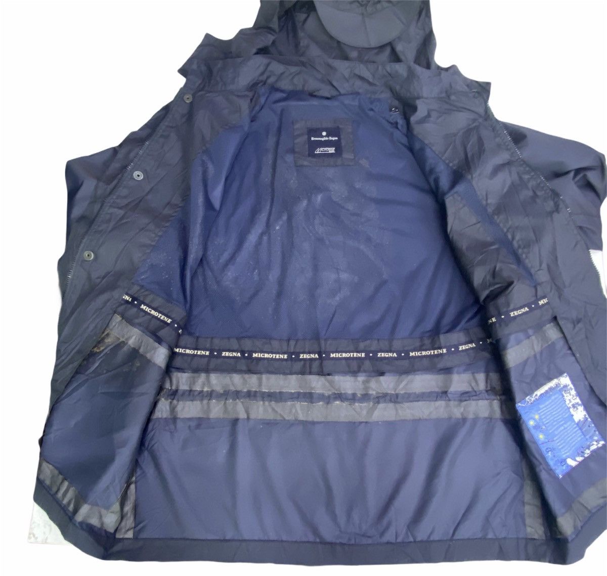 Ermenegildo Zegna Ermenegildo Zegna Microtene Jacket Hoodie Size US S / EU 44-46 / 1 - 6 Thumbnail