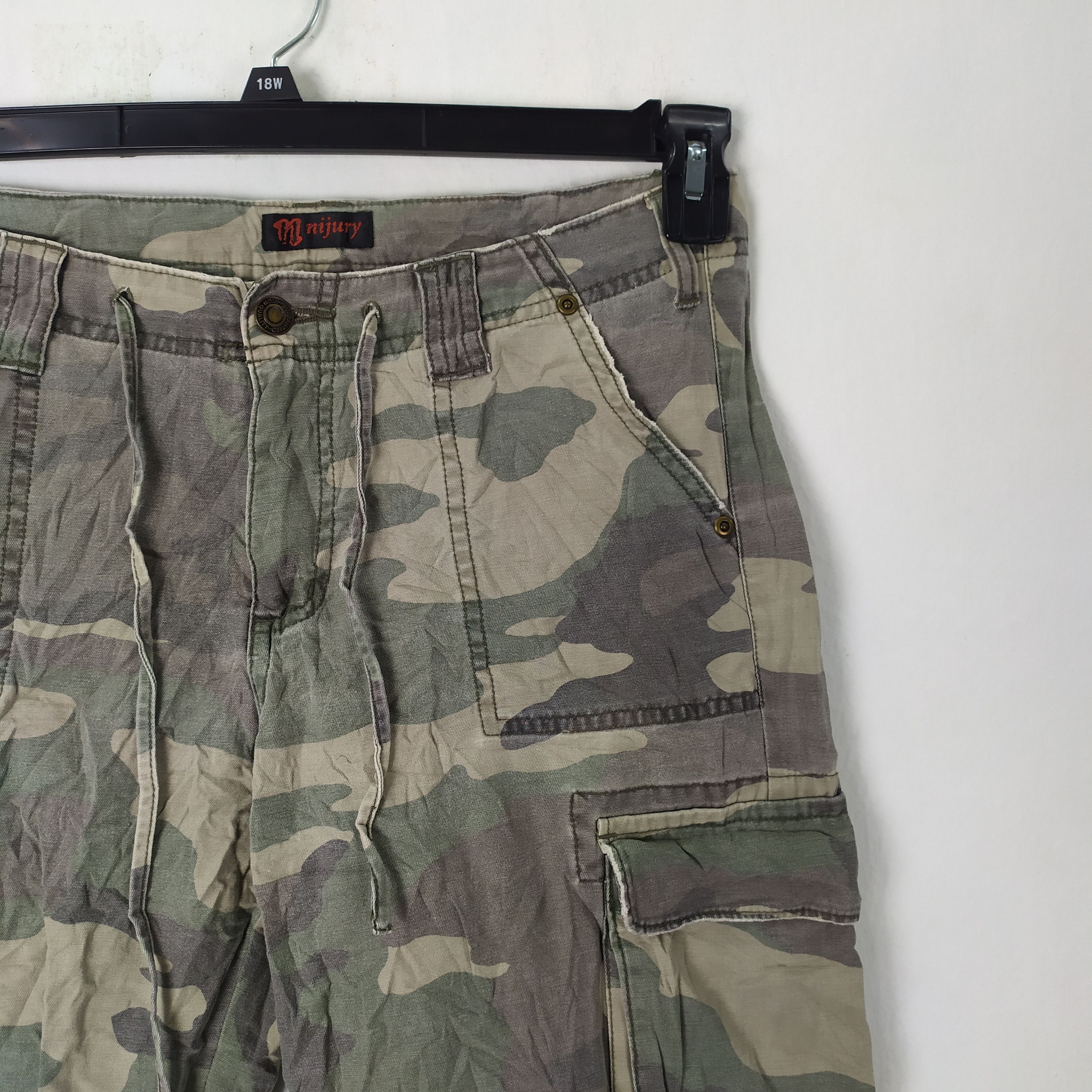 Other N NIJURY CAMO CROPPED/SHORT CARGO PANTS Size US 30 / EU 46 - 5 Thumbnail