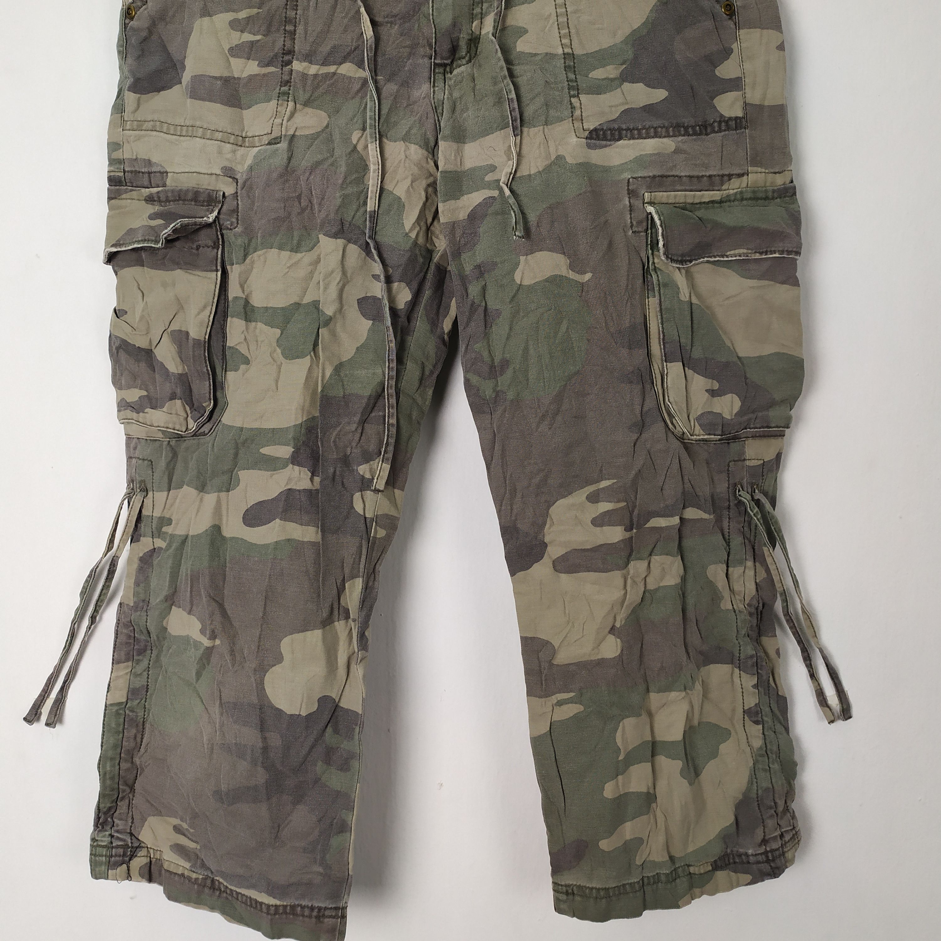 Other N NIJURY CAMO CROPPED/SHORT CARGO PANTS Size US 30 / EU 46 - 3 Thumbnail