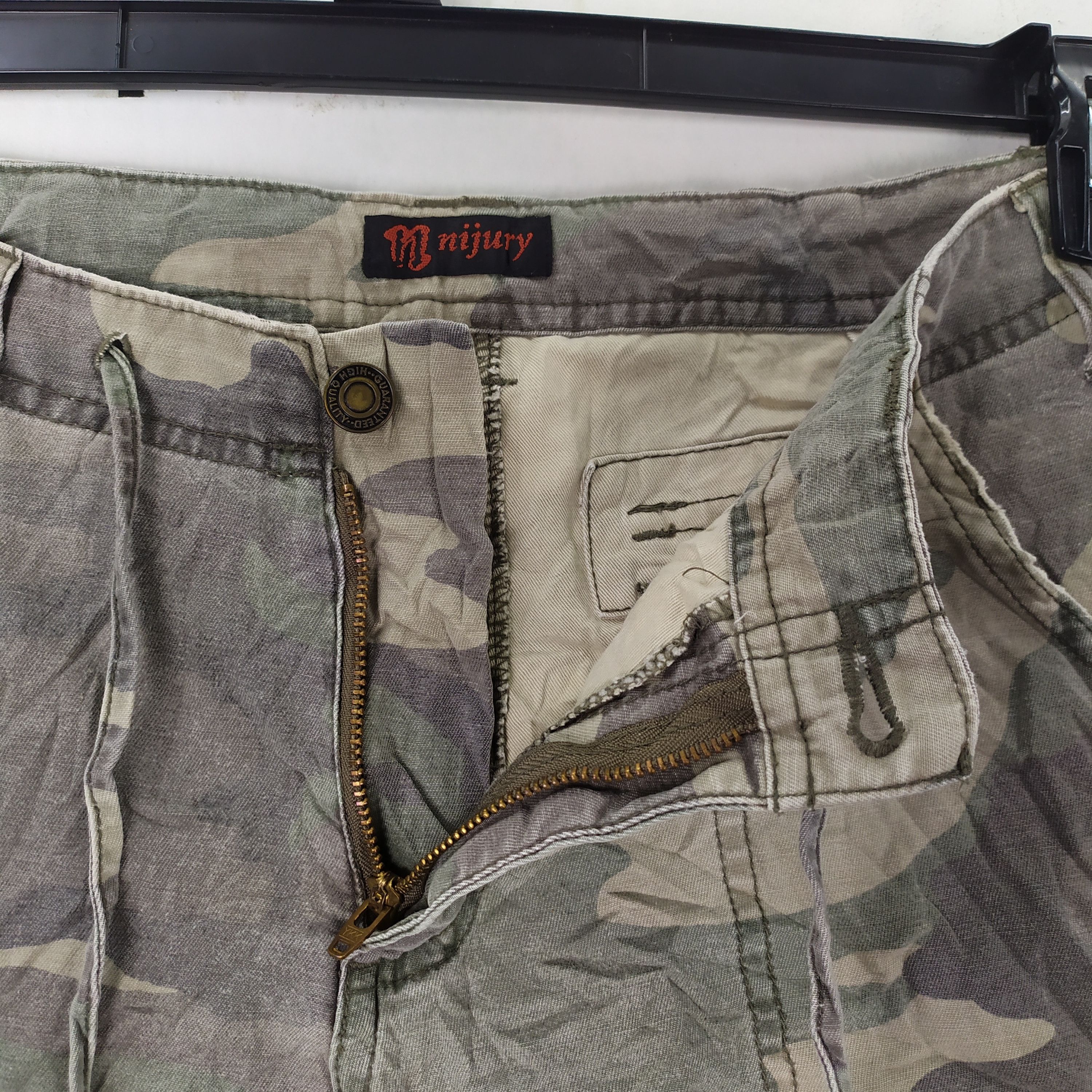 Other N NIJURY CAMO CROPPED/SHORT CARGO PANTS Size US 30 / EU 46 - 13 Thumbnail