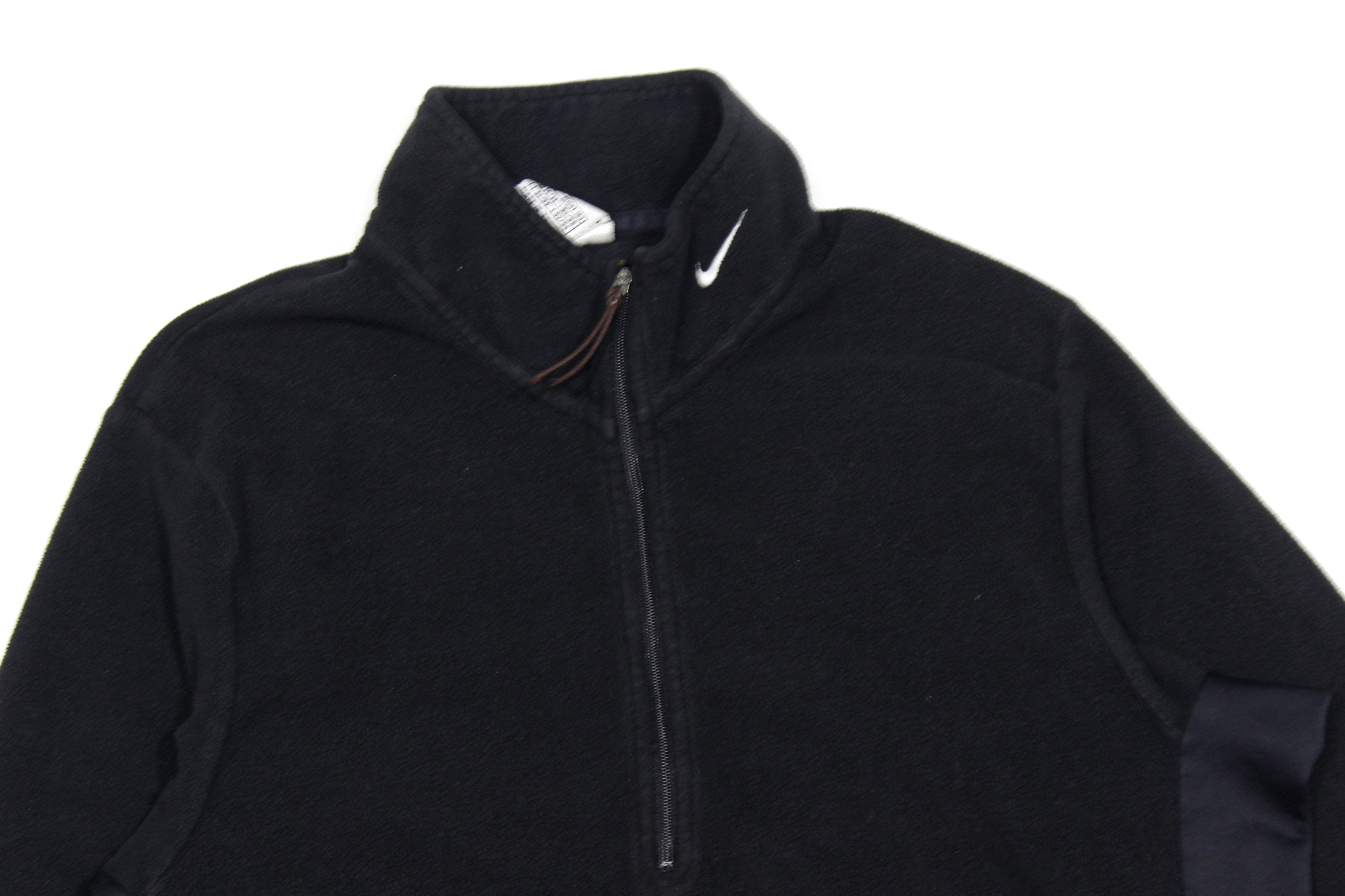 Nike 90S Swoosh Logo Neck Zip Fleece Size US L / EU 52-54 / 3 - 3 Thumbnail