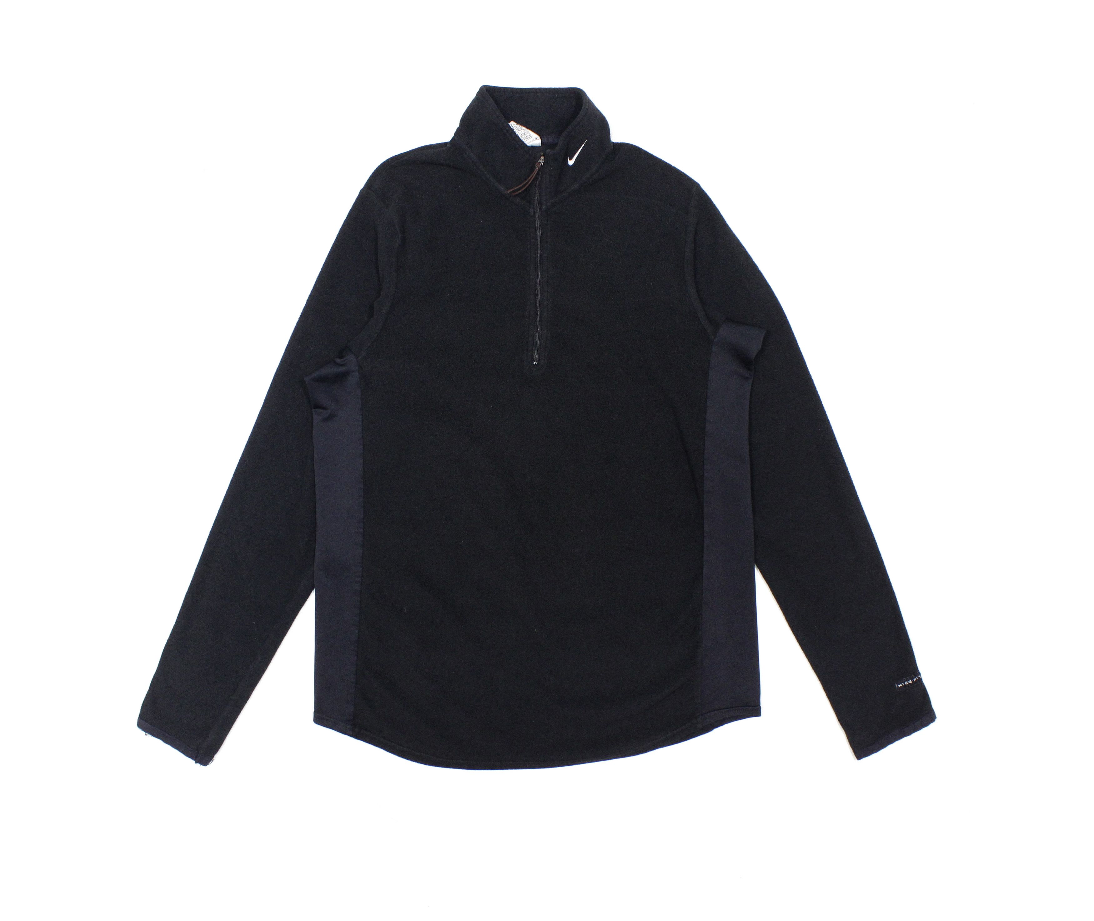 Nike 90S Swoosh Logo Neck Zip Fleece Size US L / EU 52-54 / 3 - 1 Thumbnail