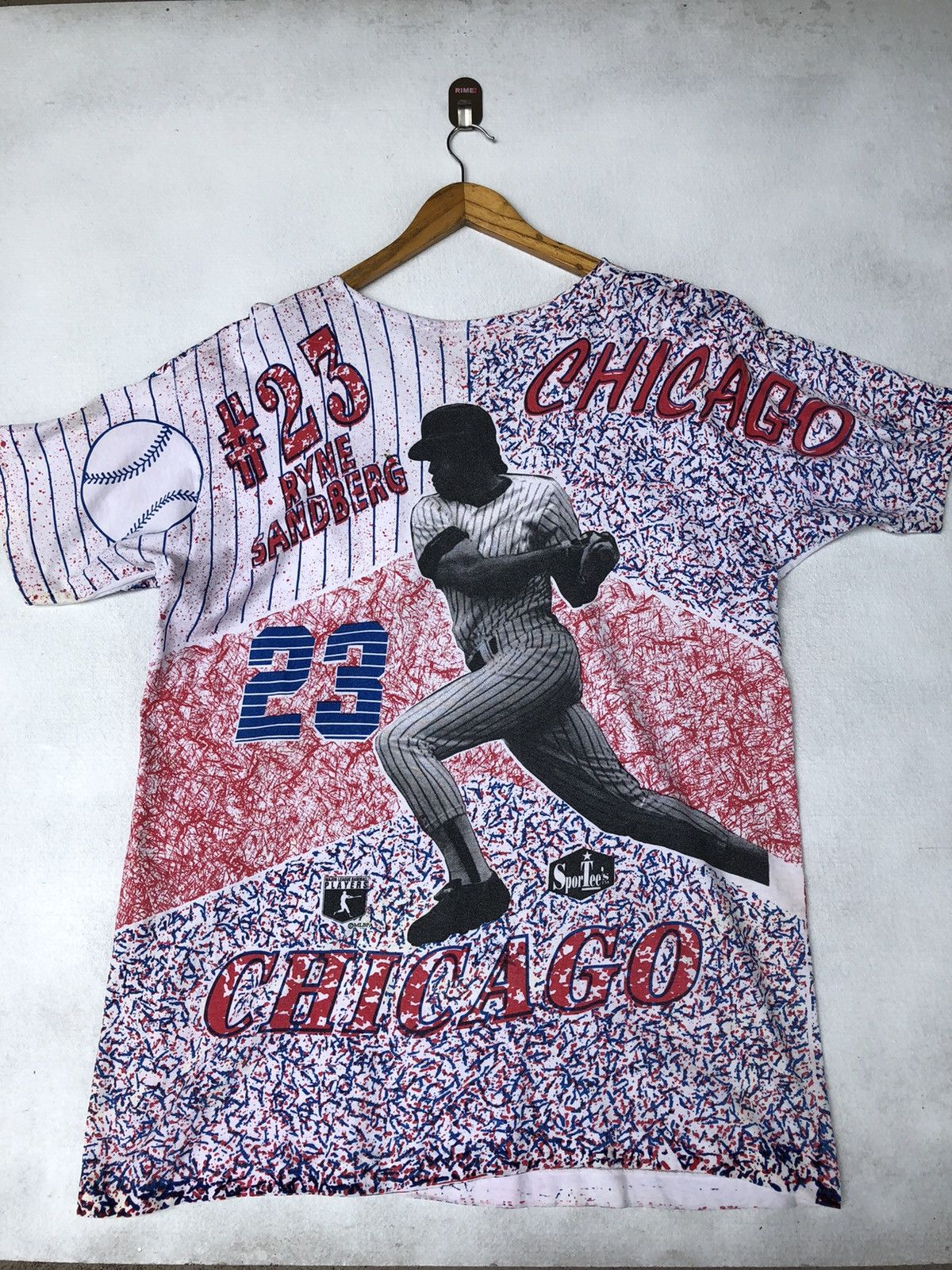 MLB Vintage Ryne Sandberg MLB Chicago Cubs All Over Print Tee Size US XL / EU 56 / 4 - 8 Thumbnail